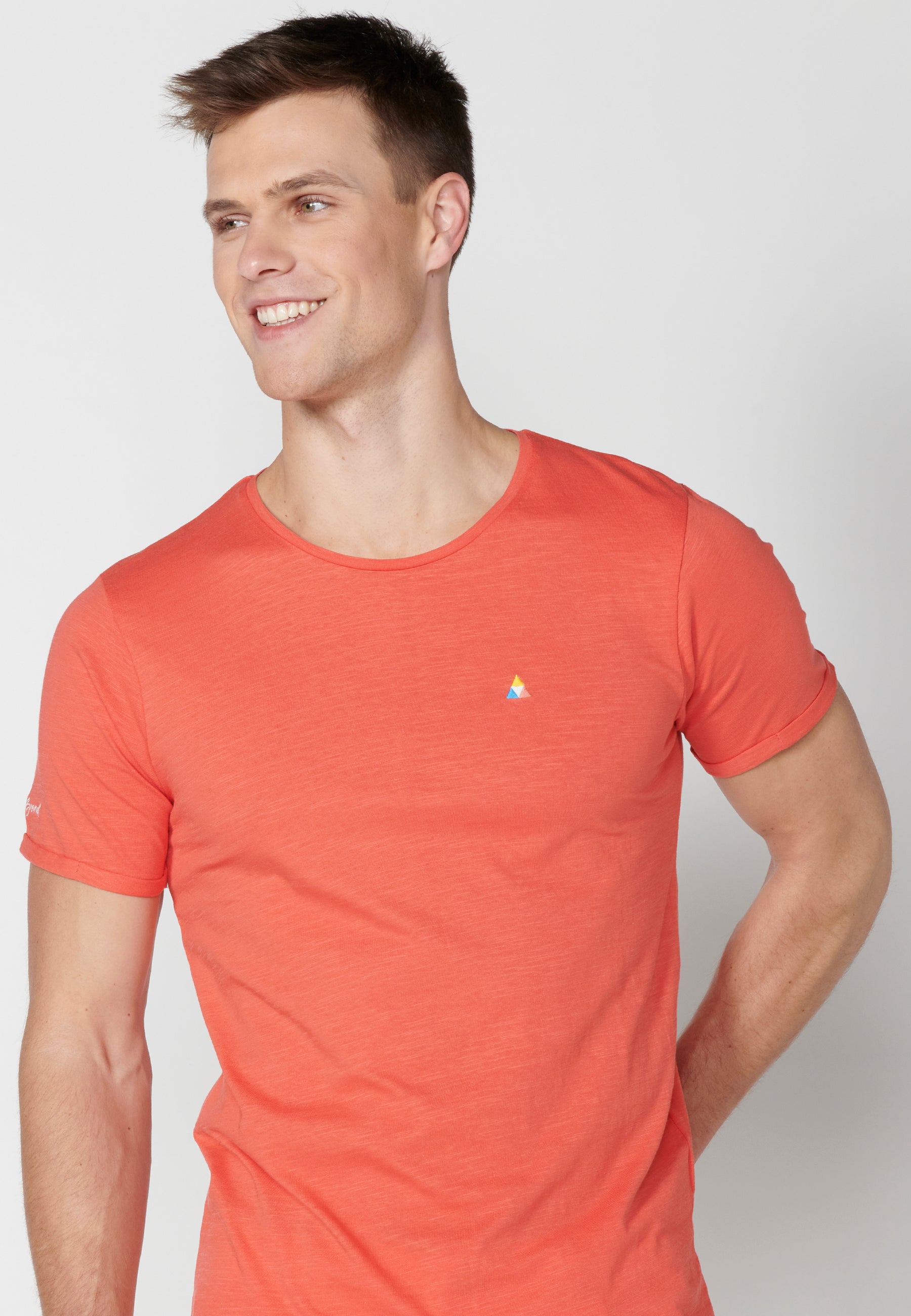 Camiseta Hombre Manga Corta Cuello Redondo Básica – Koroshi 2311MC63
