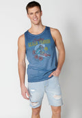 Camiseta Sin Mangas Hombre Degradado Estampada – Koroshi Índigo