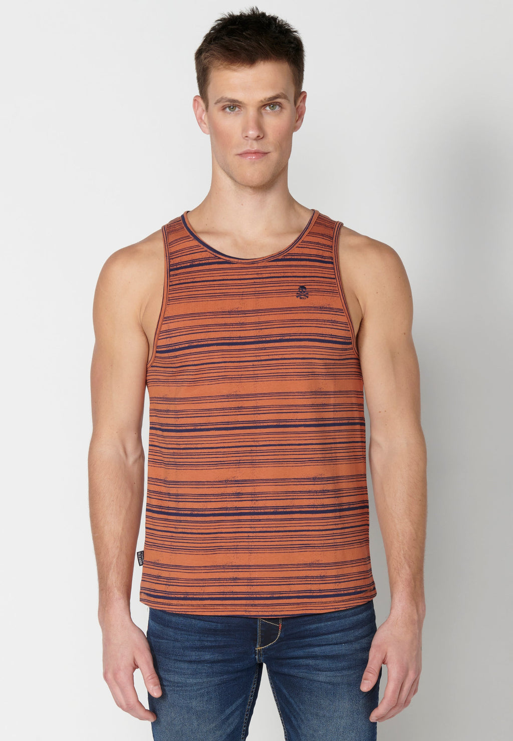 Camiseta Sin Mangas Hombre a Rayas – Koroshi Teja