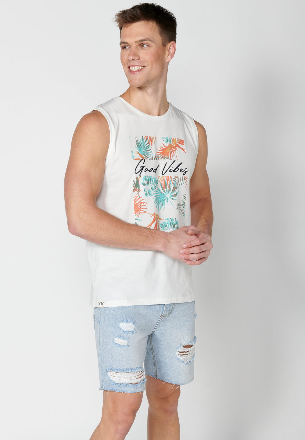 Camiseta Sin Mangas Hombre Estampada – Koroshi 2311MS61