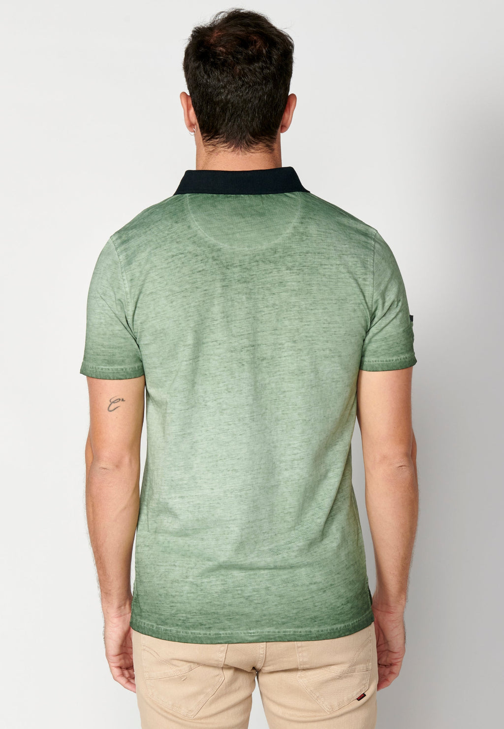 Polo Hombre Manga Corta Cuello Camisero Estampado – Koroshi 2311PC15