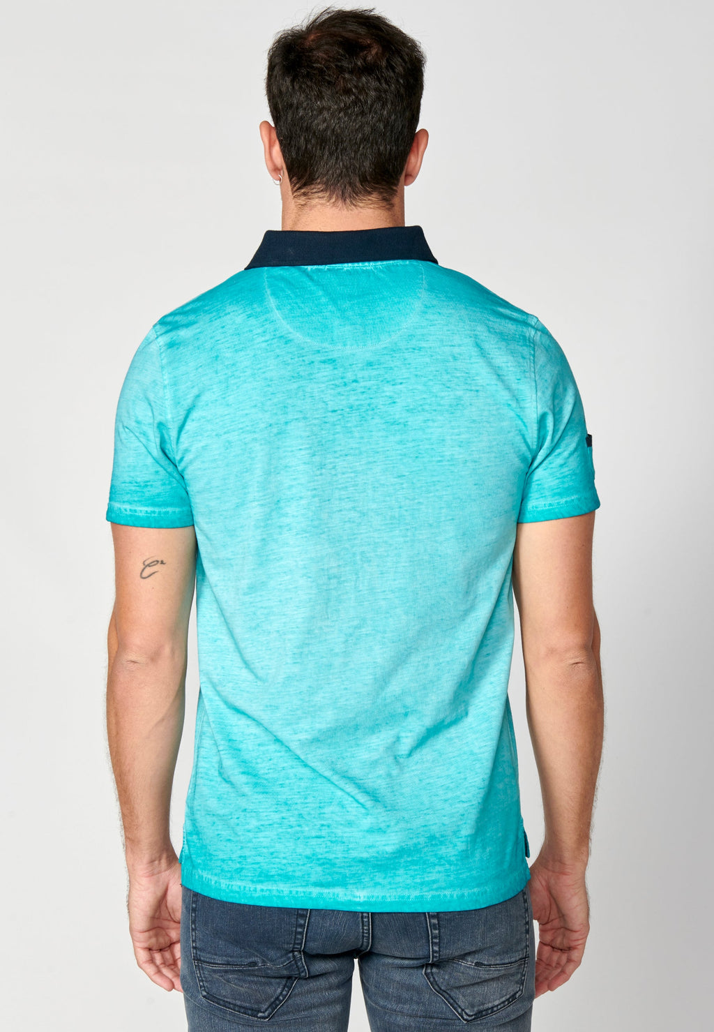 Polo Hombre Manga Corta Cuello Camisero Estampado – Koroshi 2311PC15