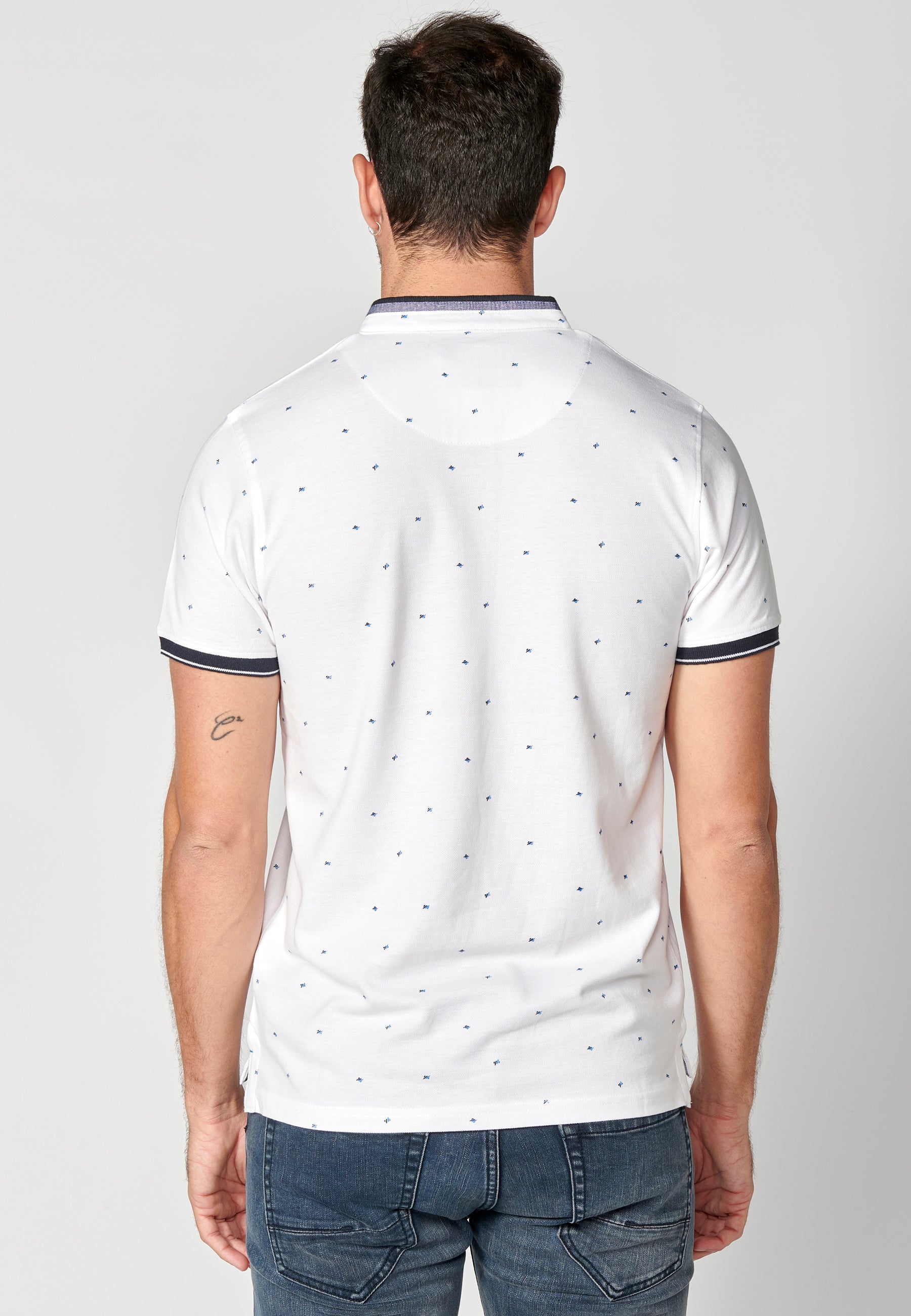 Polo Hombre Manga Corta Cuello Mao Estampado – Koroshi 2311PC22