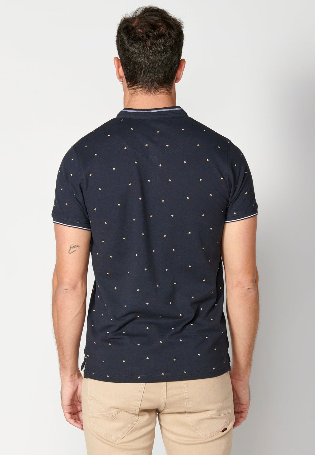 Polo Hombre Manga Corta Cuello Mao Estampado – Koroshi 2311PC22