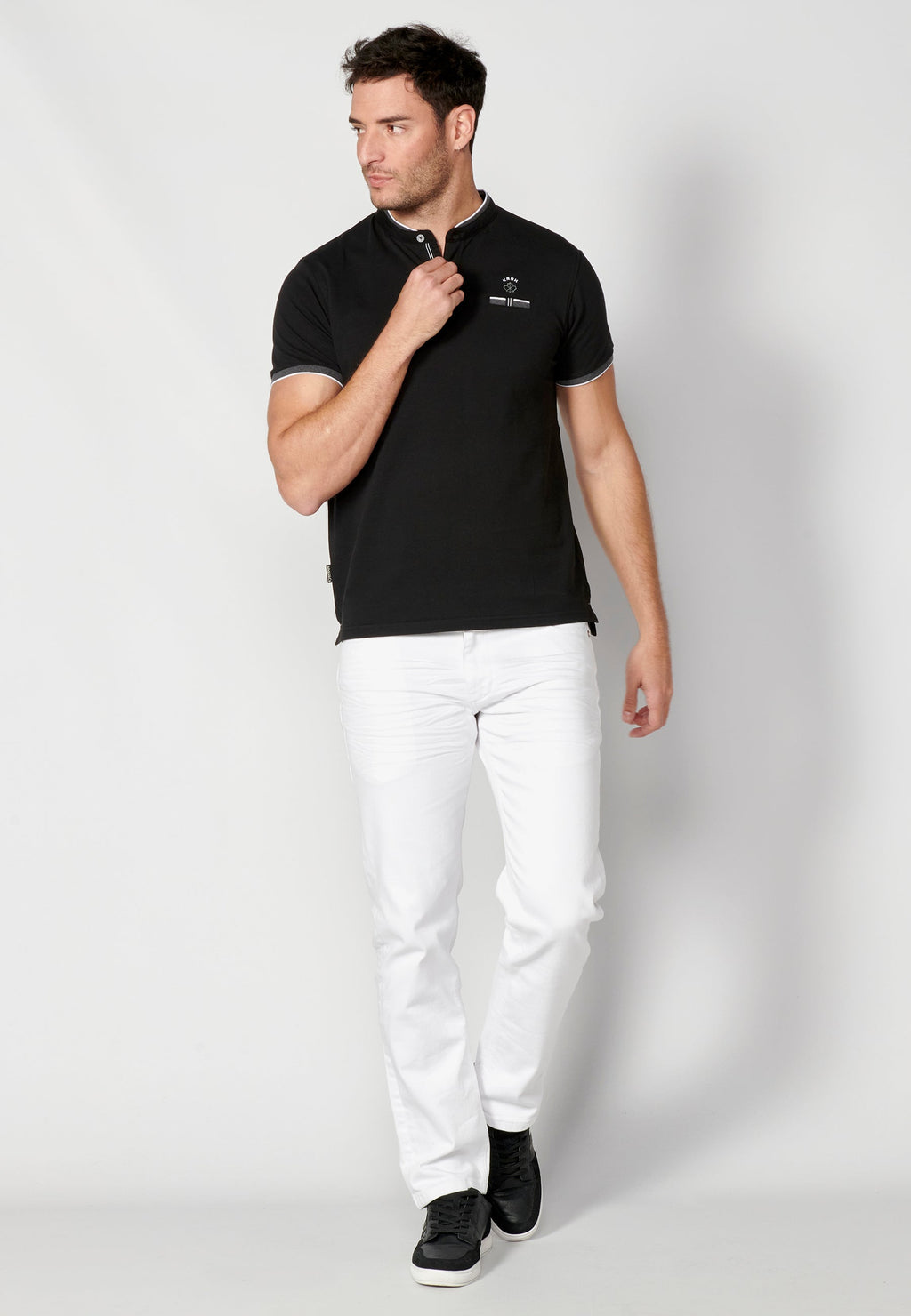 Polo Hombre Manga Corta Cuello Mao – Koroshi 2311PC23