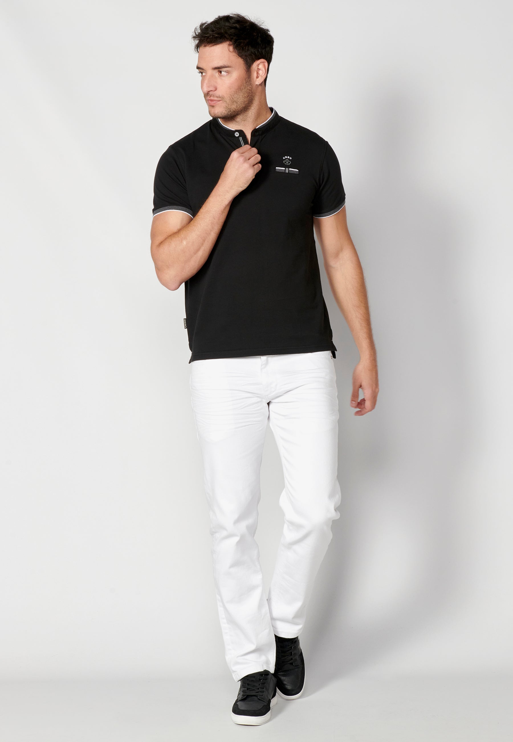 Polo Hombre Manga Corta Cuello Mao – Koroshi 2311PC23
