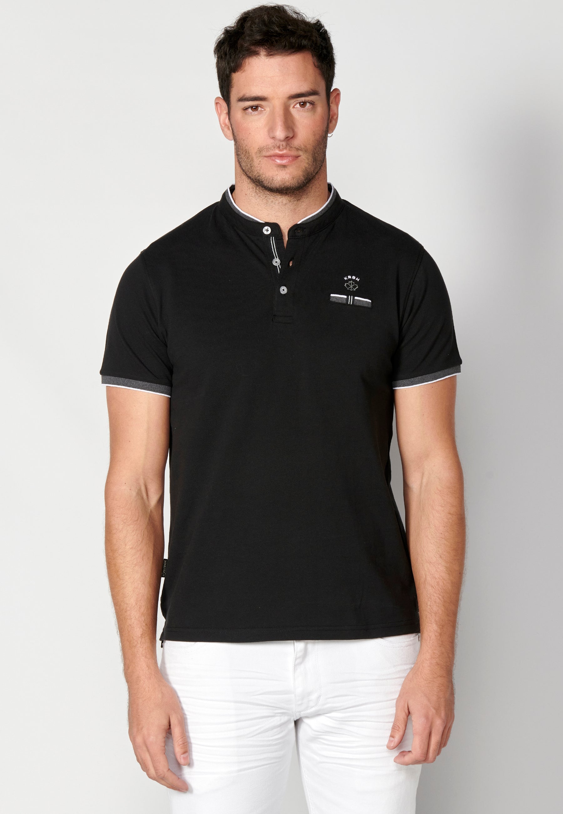 Polo Hombre Manga Corta Cuello Mao – Koroshi 2311PC23