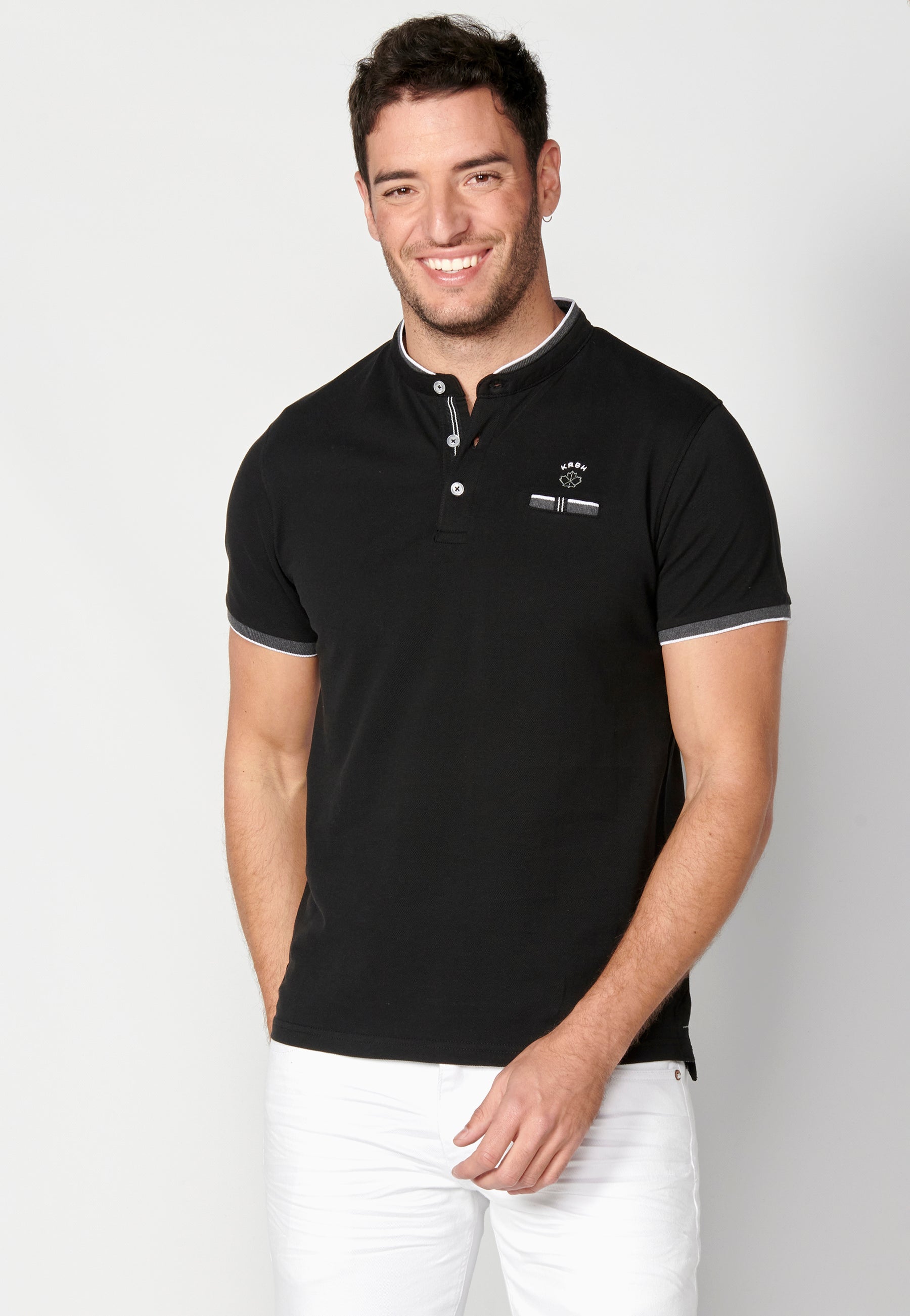 Polo Hombre Manga Corta Cuello Mao – Koroshi 2311PC23