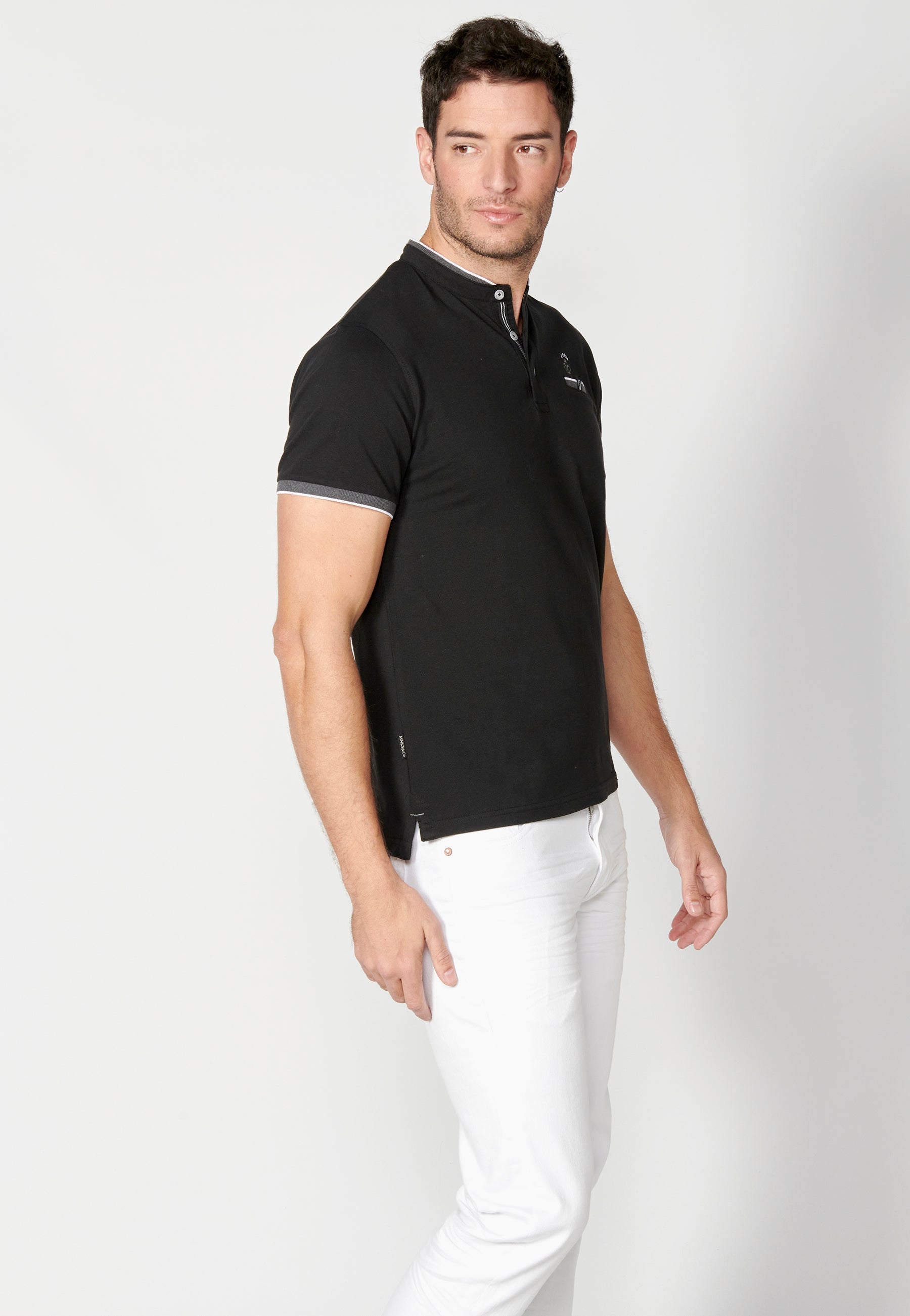 Polo Hombre Manga Corta Cuello Mao – Koroshi 2311PC23
