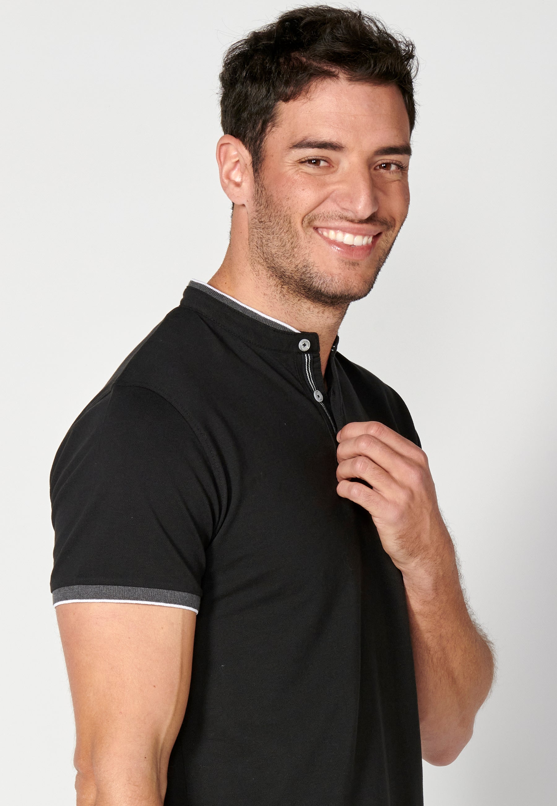 Polo Hombre Manga Corta Cuello Mao – Koroshi 2311PC23