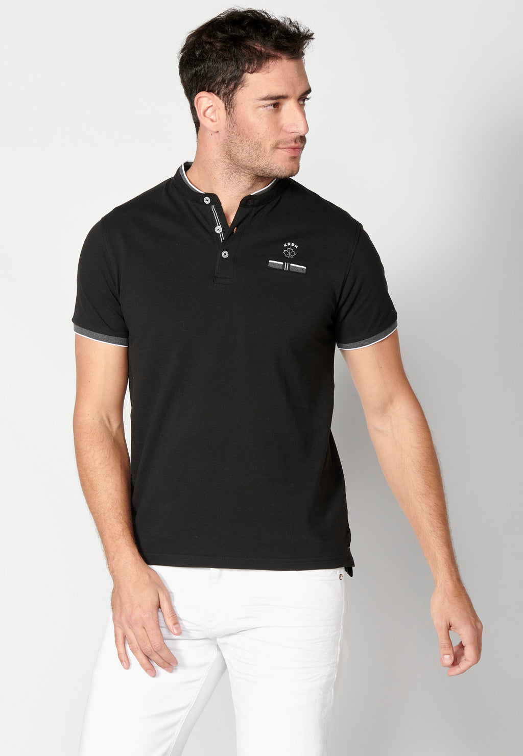 Polo Hombre Manga Corta Cuello Mao – Koroshi 2311PC23