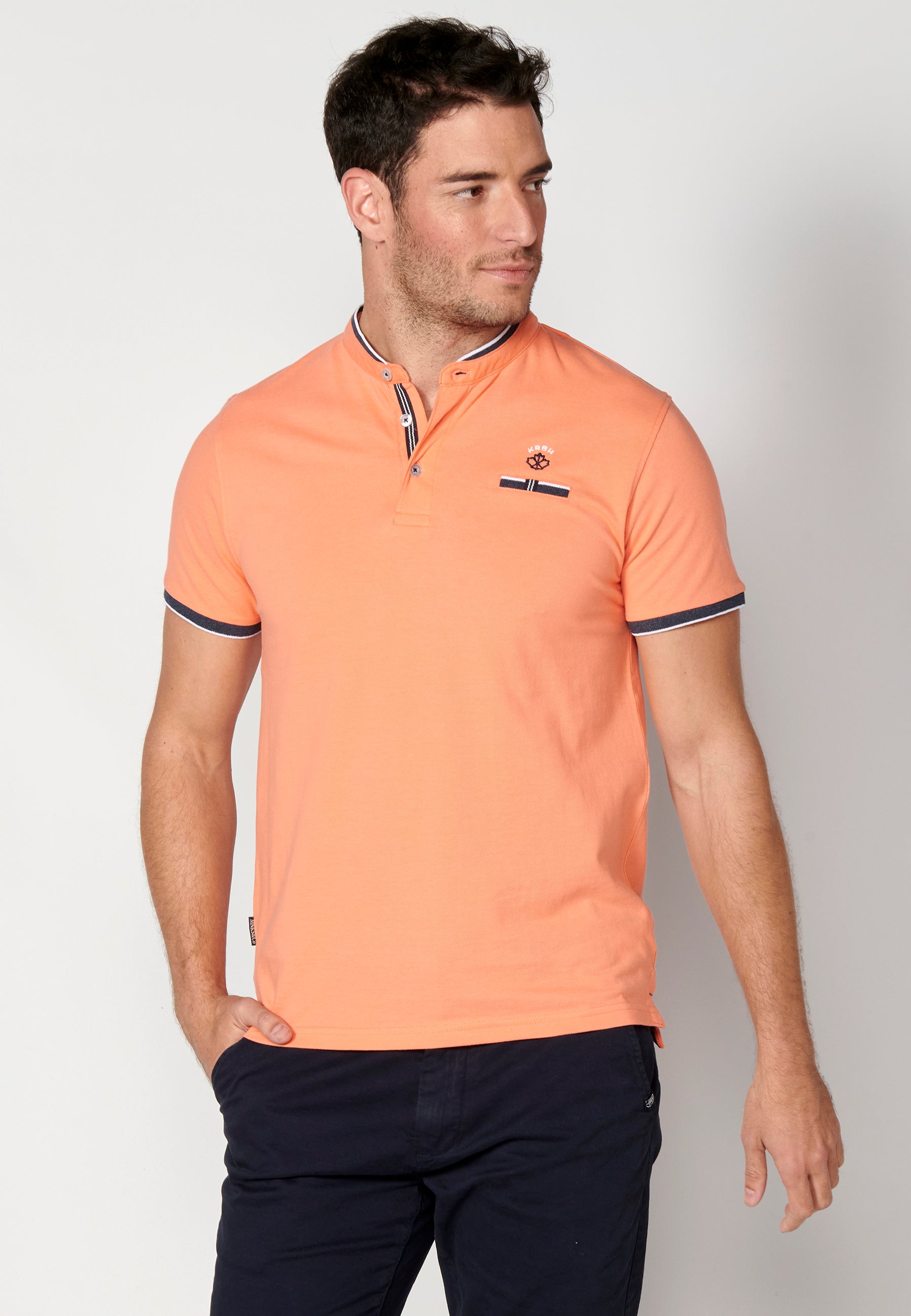 Polo Hombre Manga Corta Cuello Mao – Koroshi 2311PC23