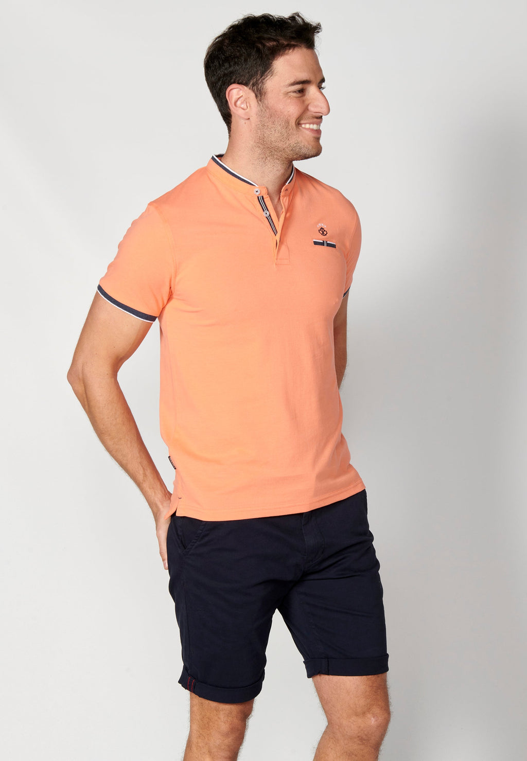 Polo Hombre Manga Corta Cuello Mao – Koroshi 2311PC23
