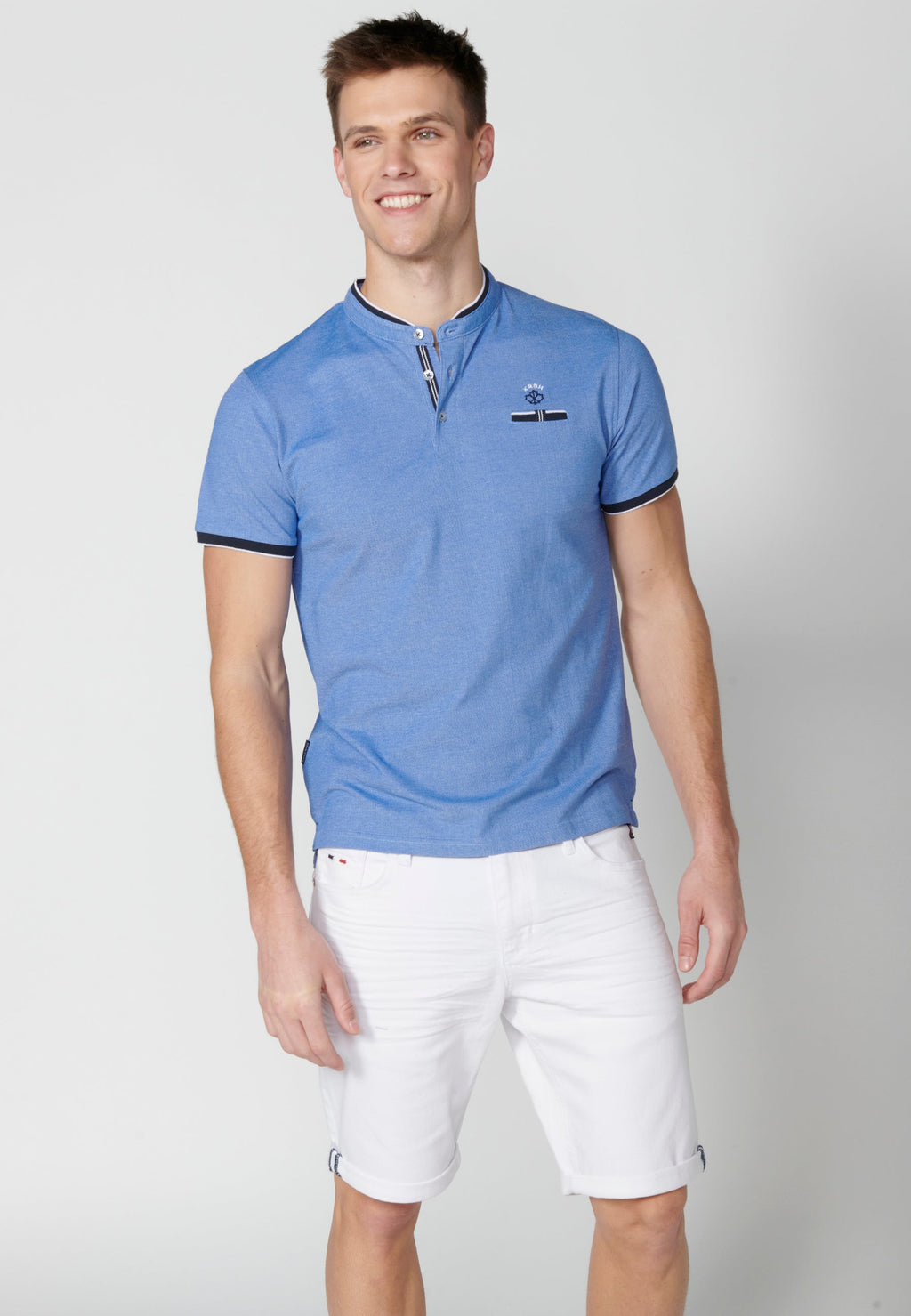 Polo Hombre Manga Corta Cuello Mao – Koroshi 2311PC23