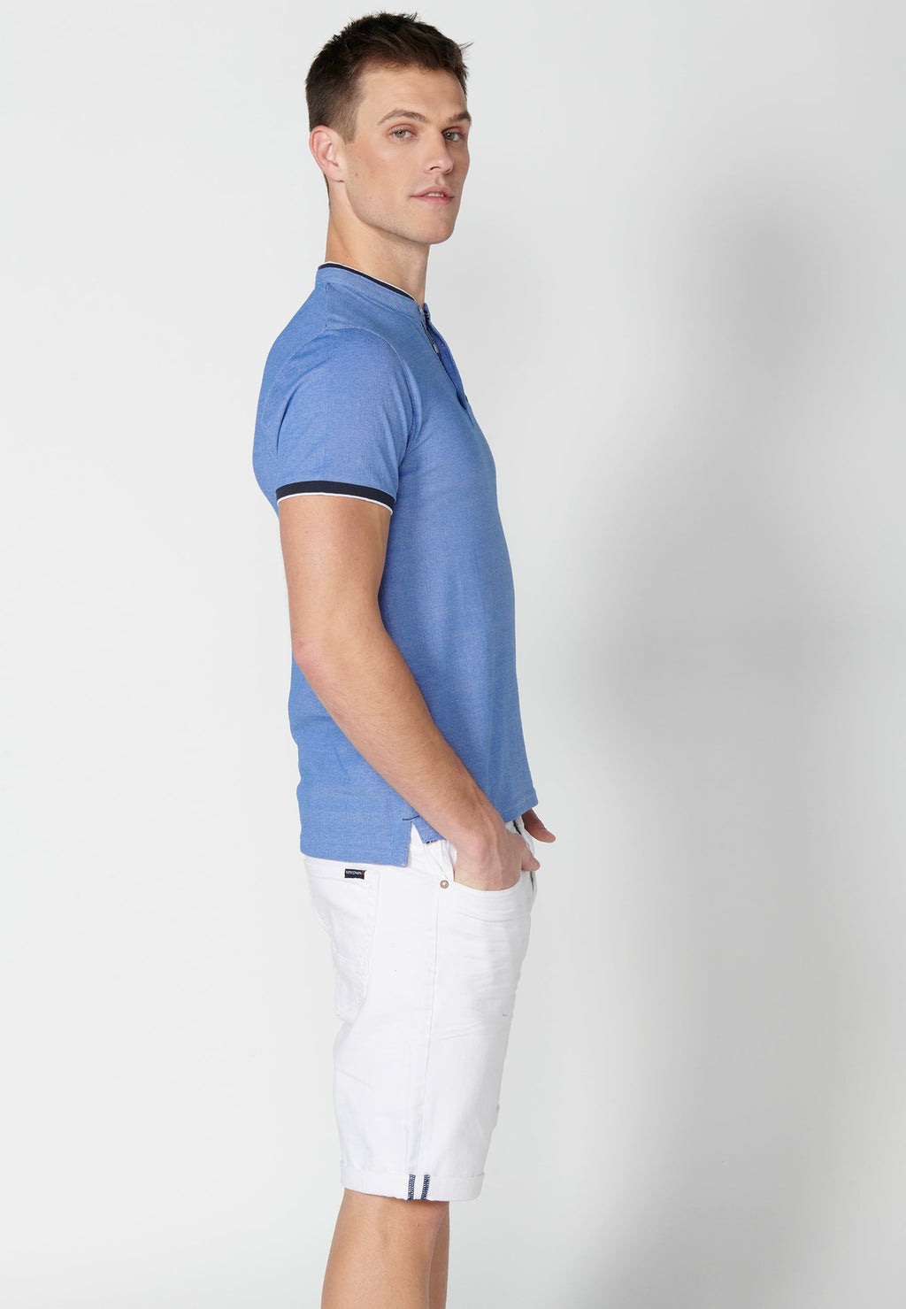 Polo Hombre Manga Corta Cuello Mao – Koroshi 2311PC23