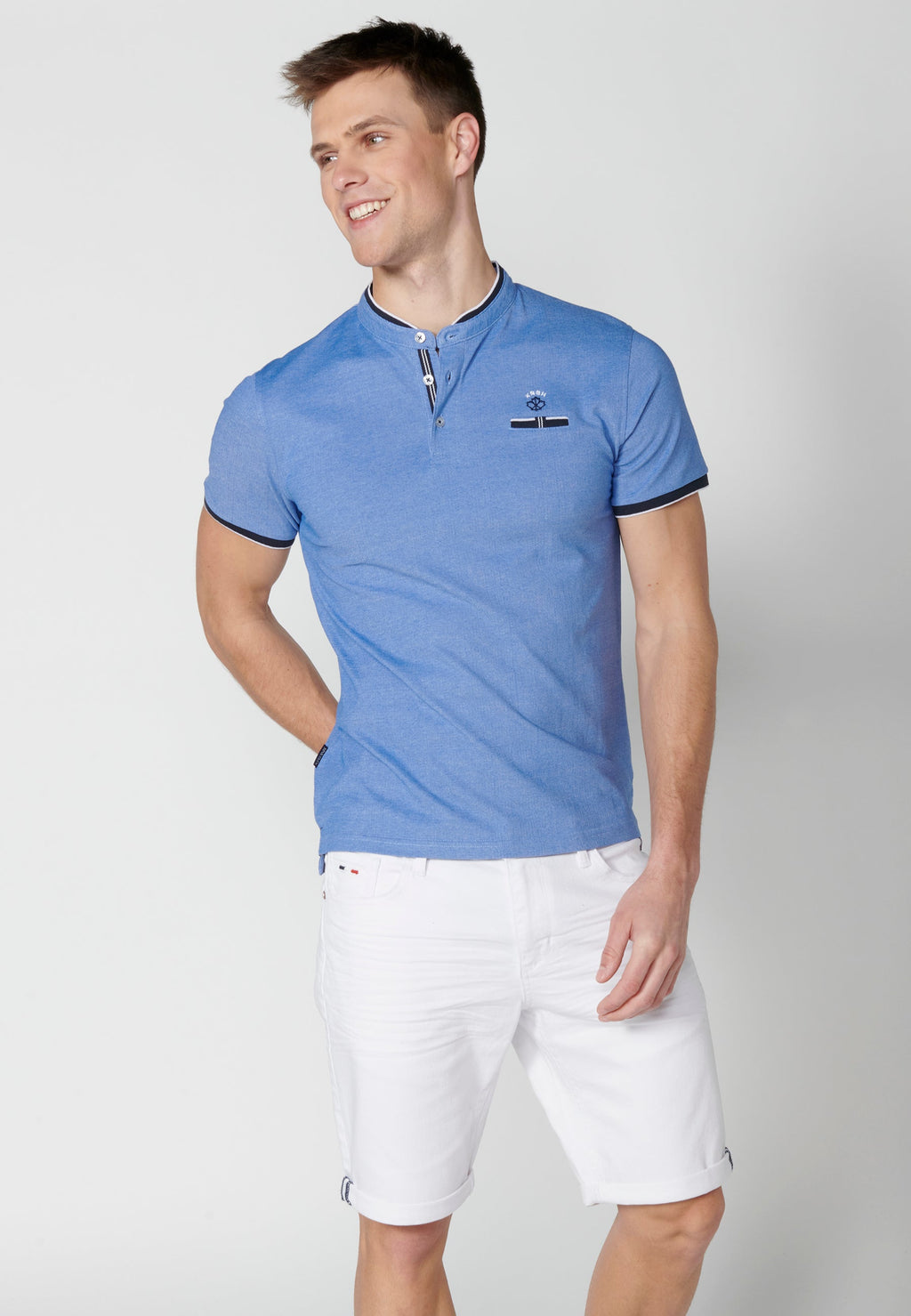 Polo Hombre Manga Corta Cuello Mao – Koroshi 2311PC23
