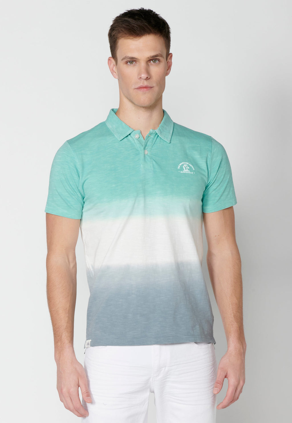 Polo Hombre Manga Corta Cuello Camisero Degradado – Koroshi 2311PC30