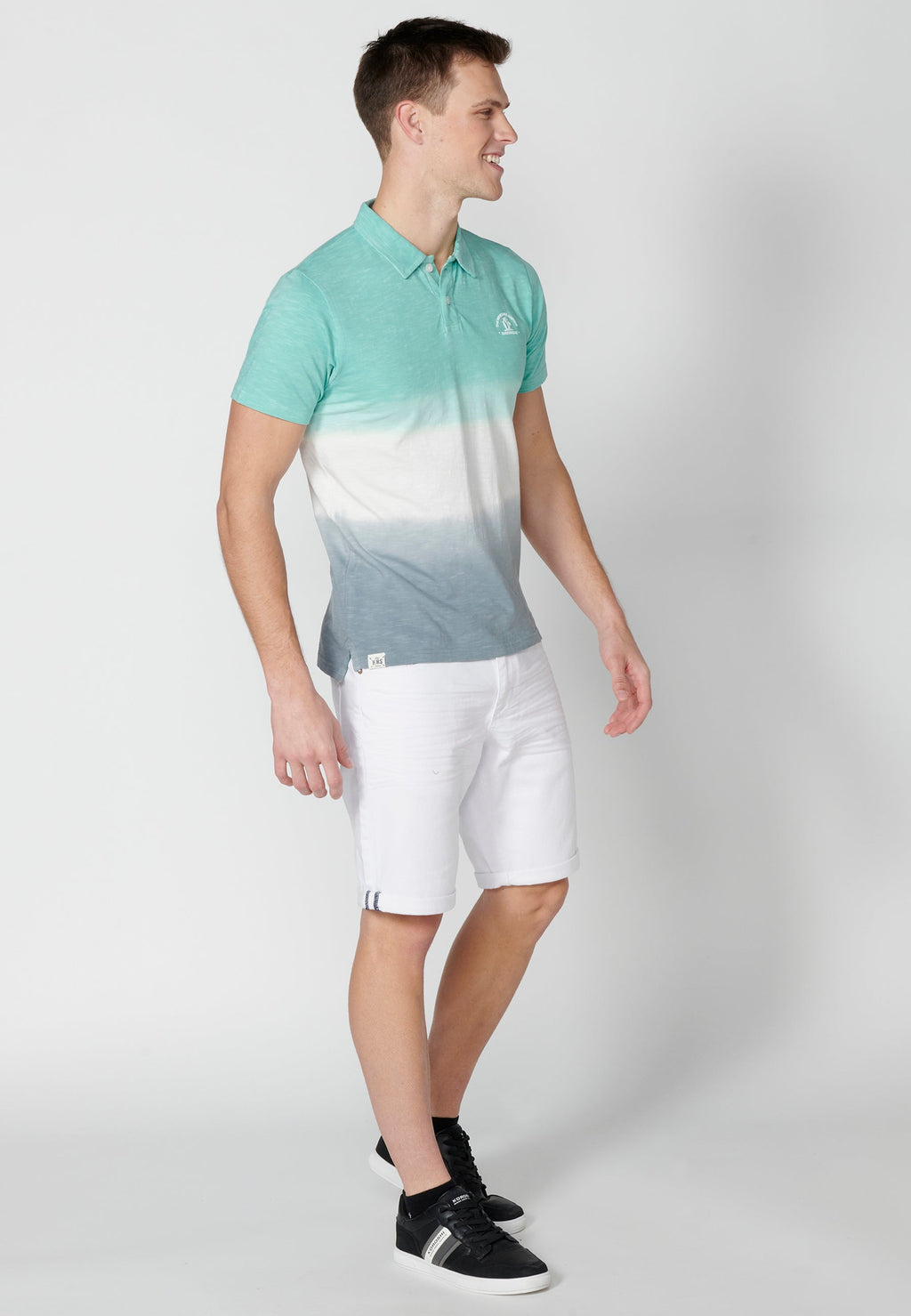 Polo Hombre Manga Corta Cuello Camisero Degradado – Koroshi 2311PC30