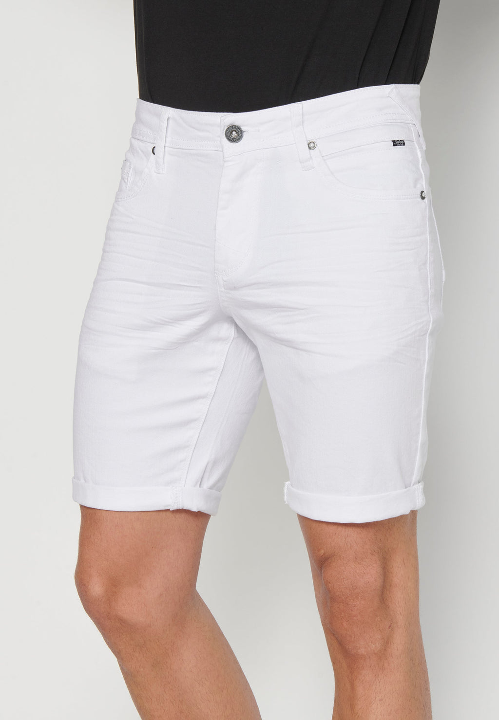 Bermuda Vaquera Hombre Stretch Regular 4 Bolsillos – Koroshi 2311PS01