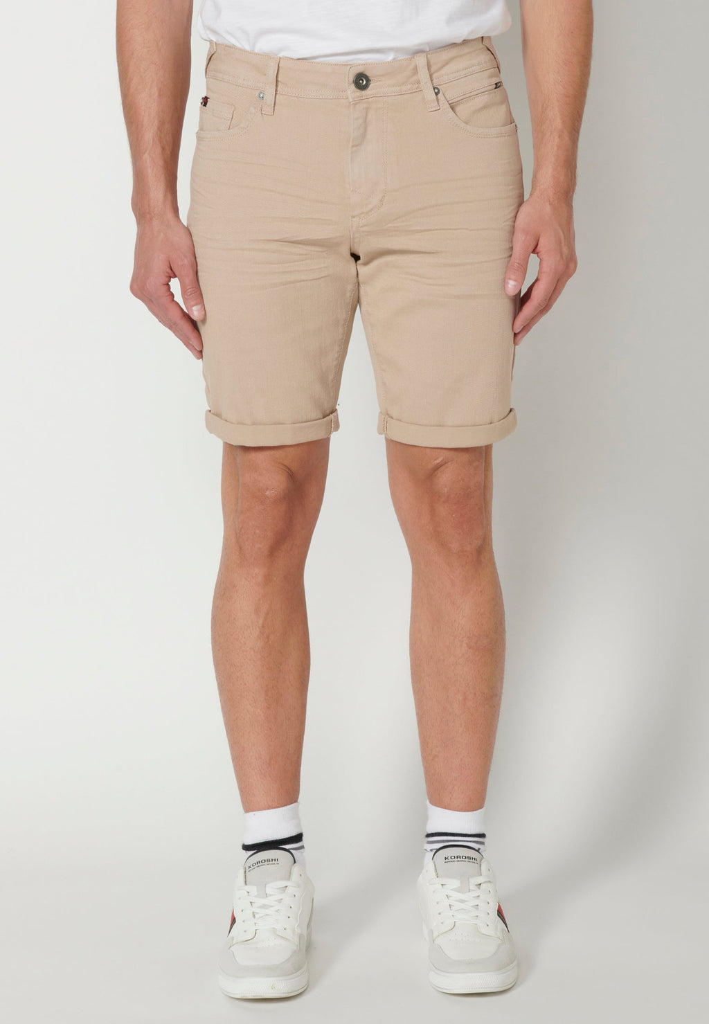 Bermuda Vaquera Hombre Stretch Regular 4 Bolsillos – Koroshi 2311PS01