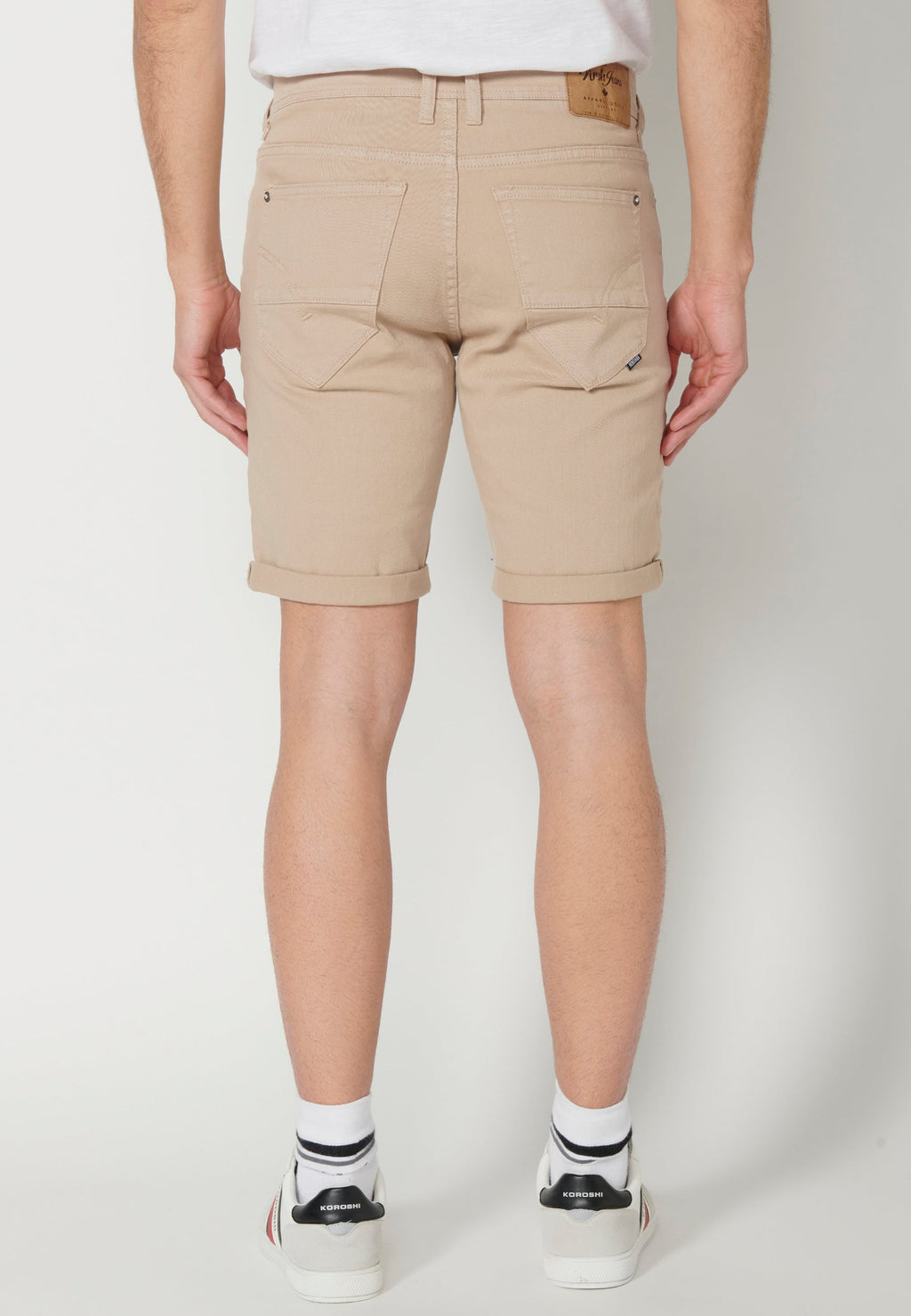 Bermuda Vaquera Hombre Stretch Regular 4 Bolsillos – Koroshi 2311PS01