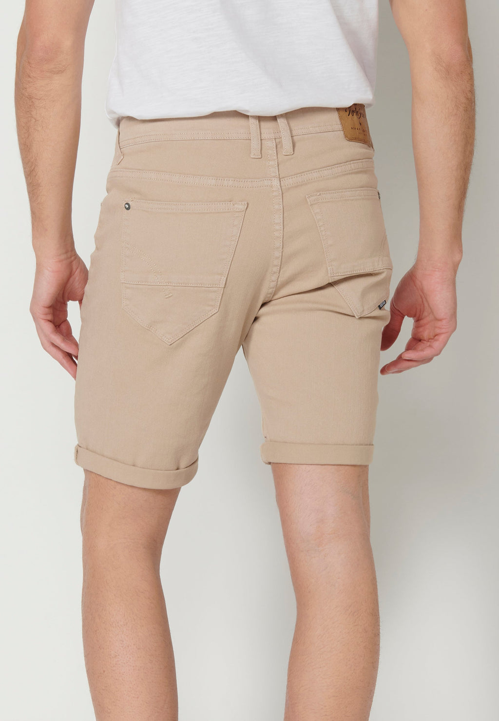 Bermuda Vaquera Hombre Stretch Regular 4 Bolsillos – Koroshi 2311PS01