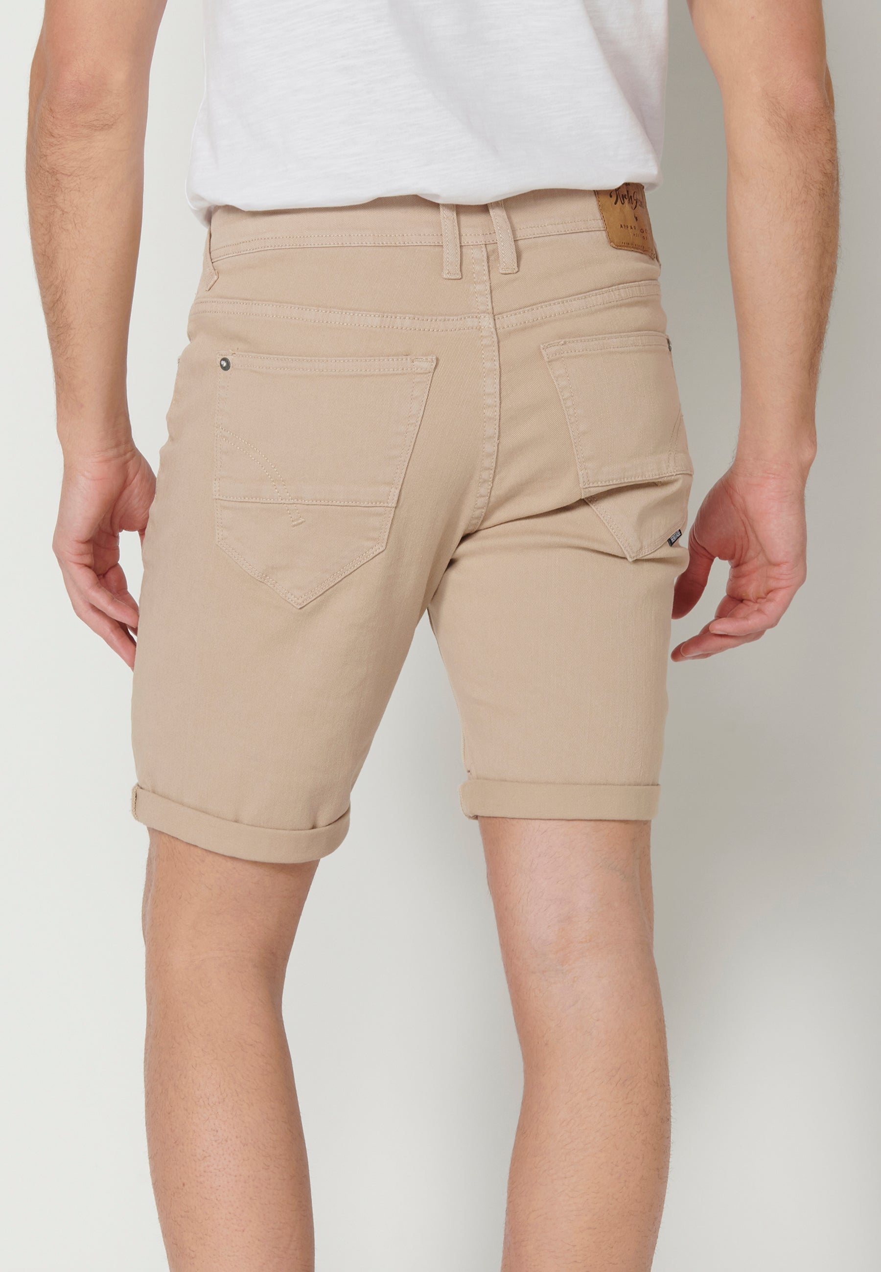 Bermuda Vaquera Hombre Stretch Regular 4 Bolsillos – Koroshi 2311PS01