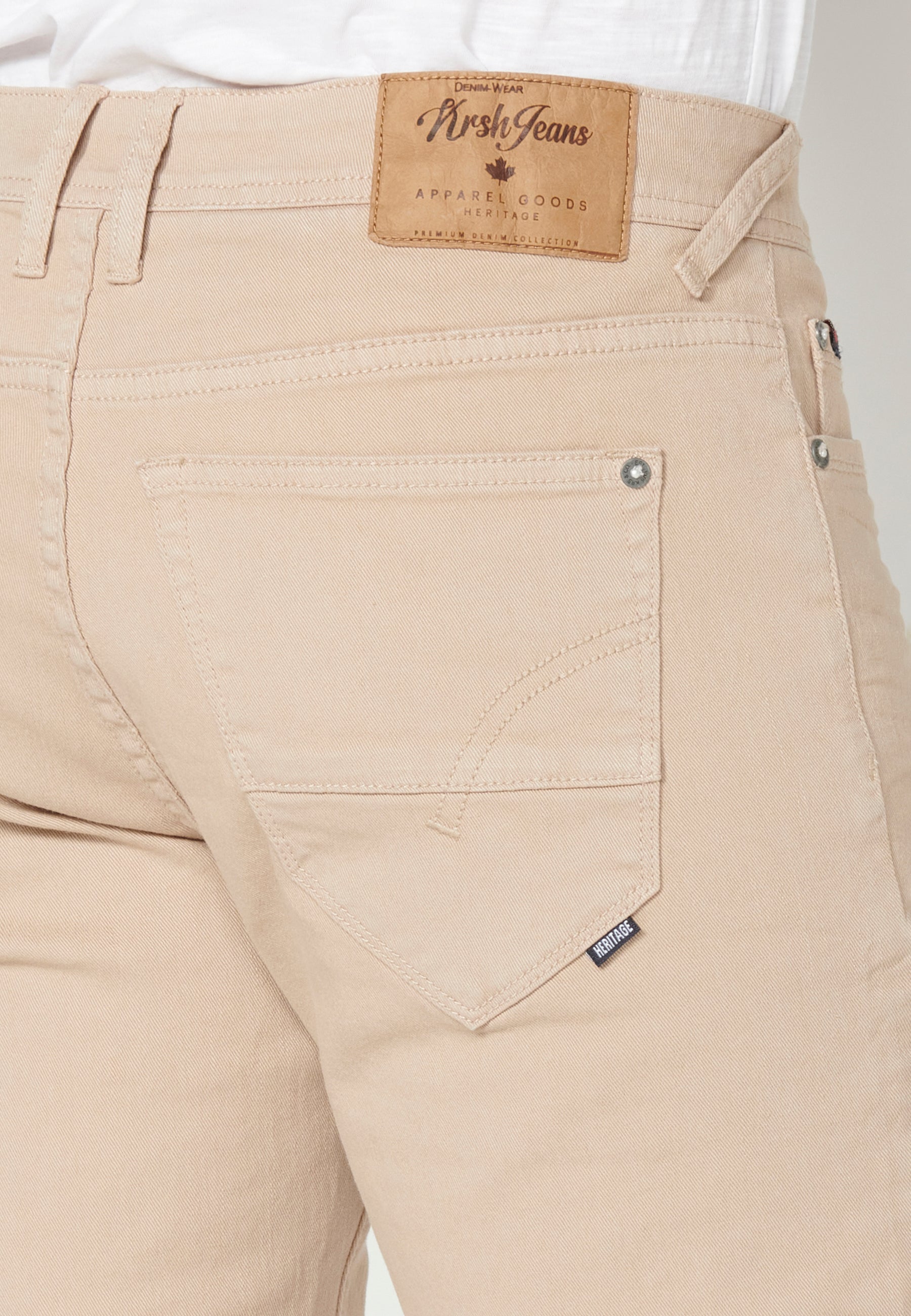 Bermuda Vaquera Hombre Stretch Regular 4 Bolsillos – Koroshi 2311PS01
