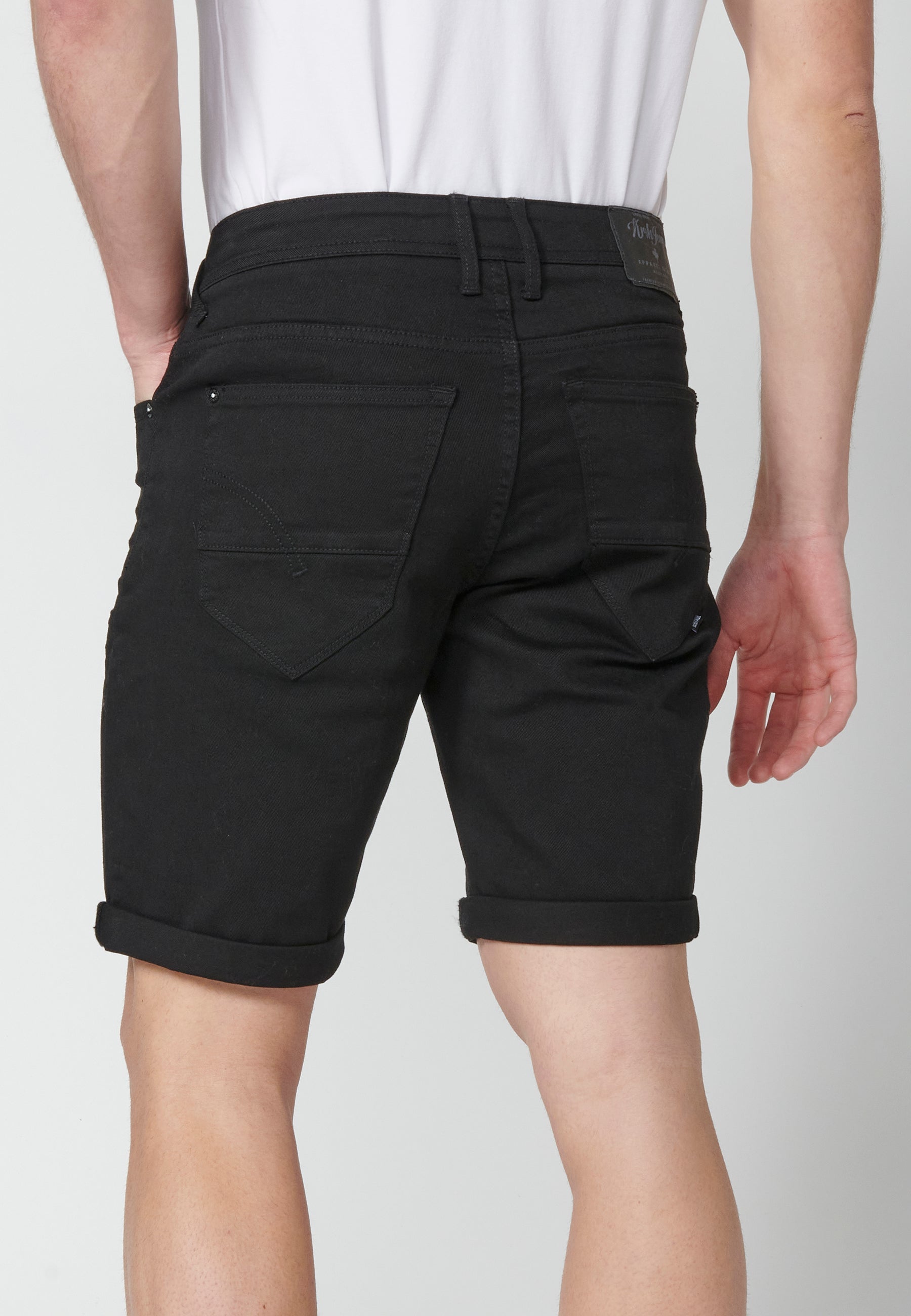 Bermuda Vaquera Hombre Stretch Regular 4 Bolsillos – Koroshi 2311PS01