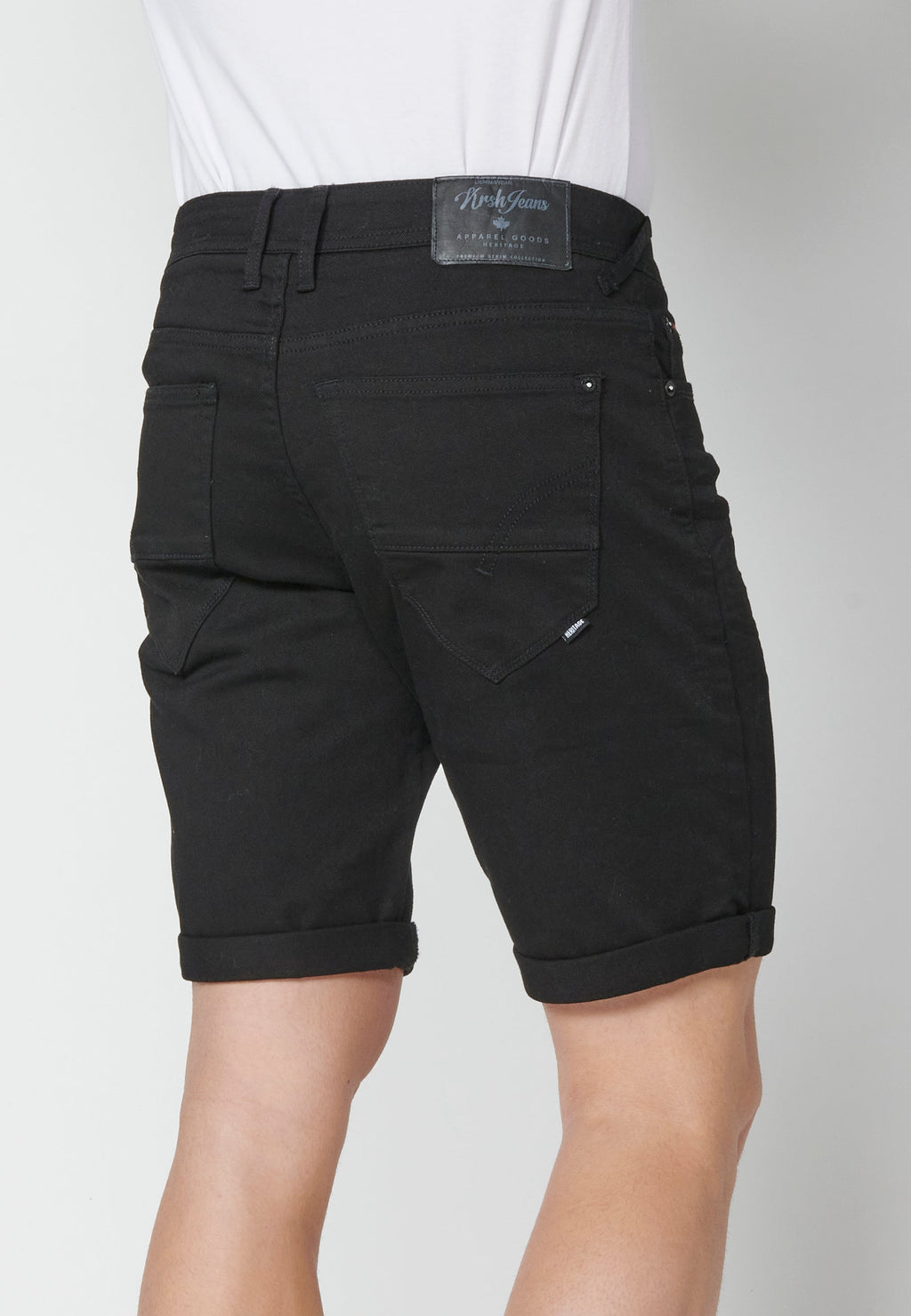 Bermuda Vaquera Hombre Stretch Regular 4 Bolsillos – Koroshi 2311PS01