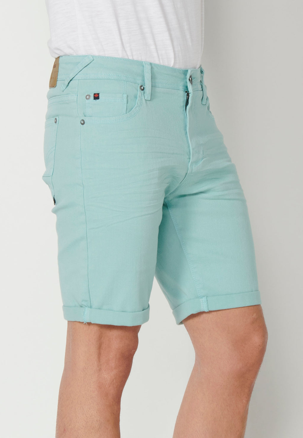 Bermuda Vaquera Hombre Stretch Regular 4 Bolsillos – Koroshi 2311PS01