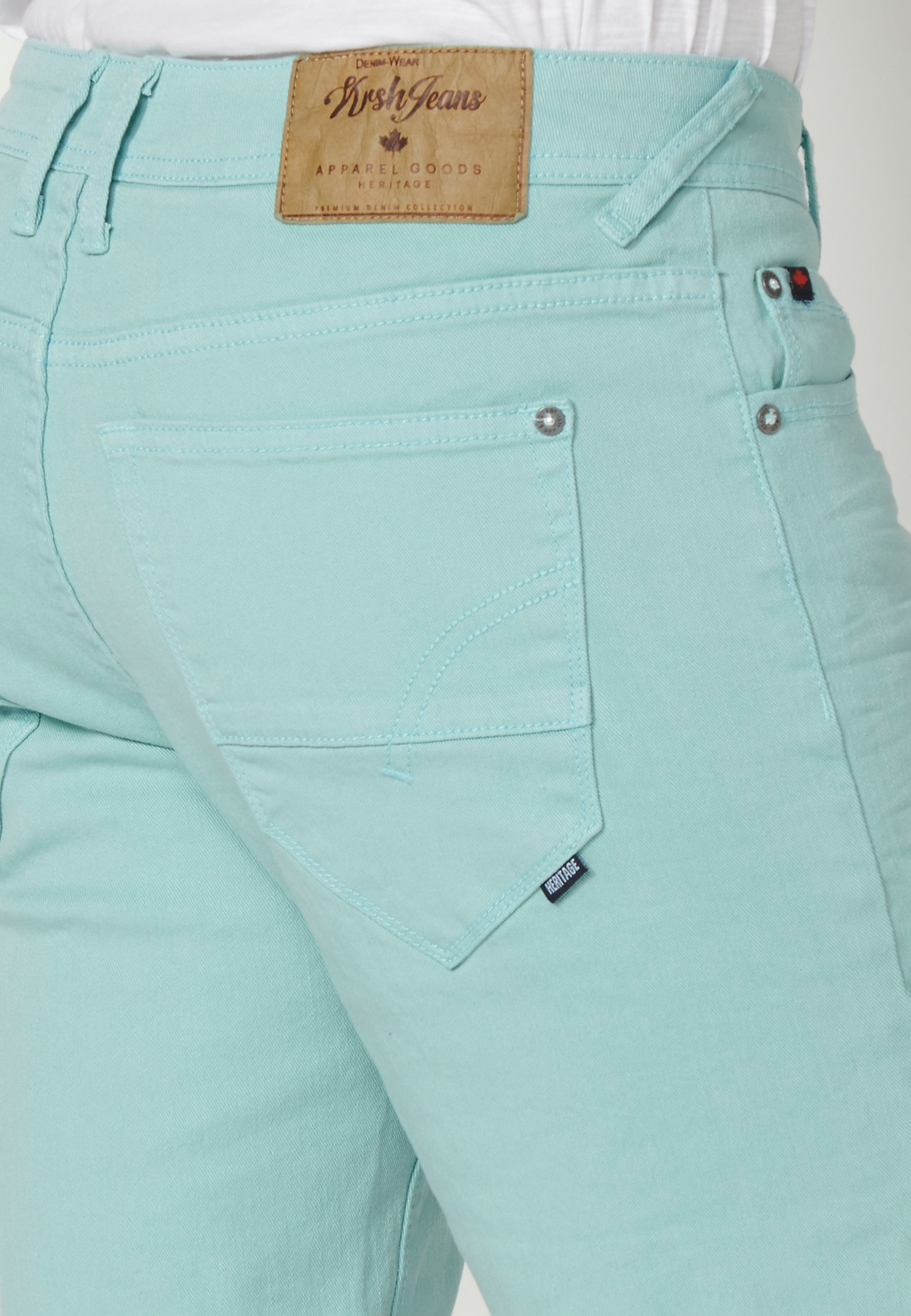 Bermuda Vaquera Hombre Stretch Regular 4 Bolsillos – Koroshi 2311PS01