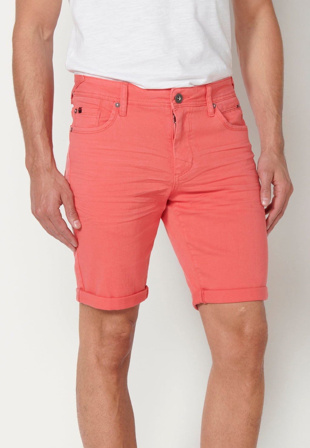 Bermuda Vaquera Hombre Stretch Regular 4 Bolsillos – Koroshi 2311PS01