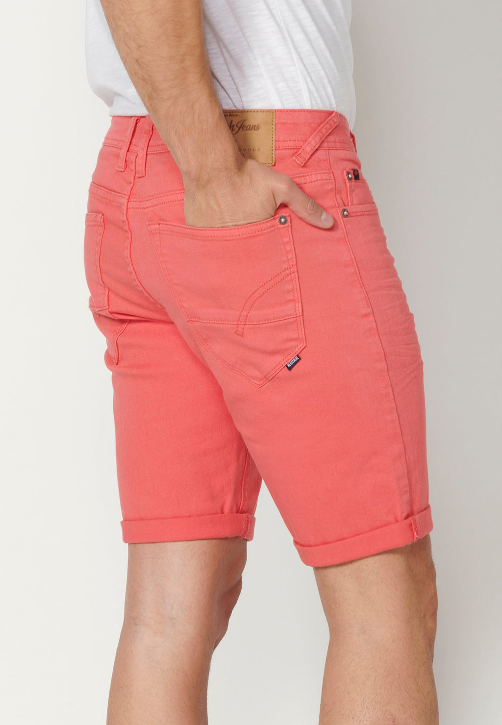 Bermuda Vaquera Hombre Stretch Regular 4 Bolsillos – Koroshi 2311PS01