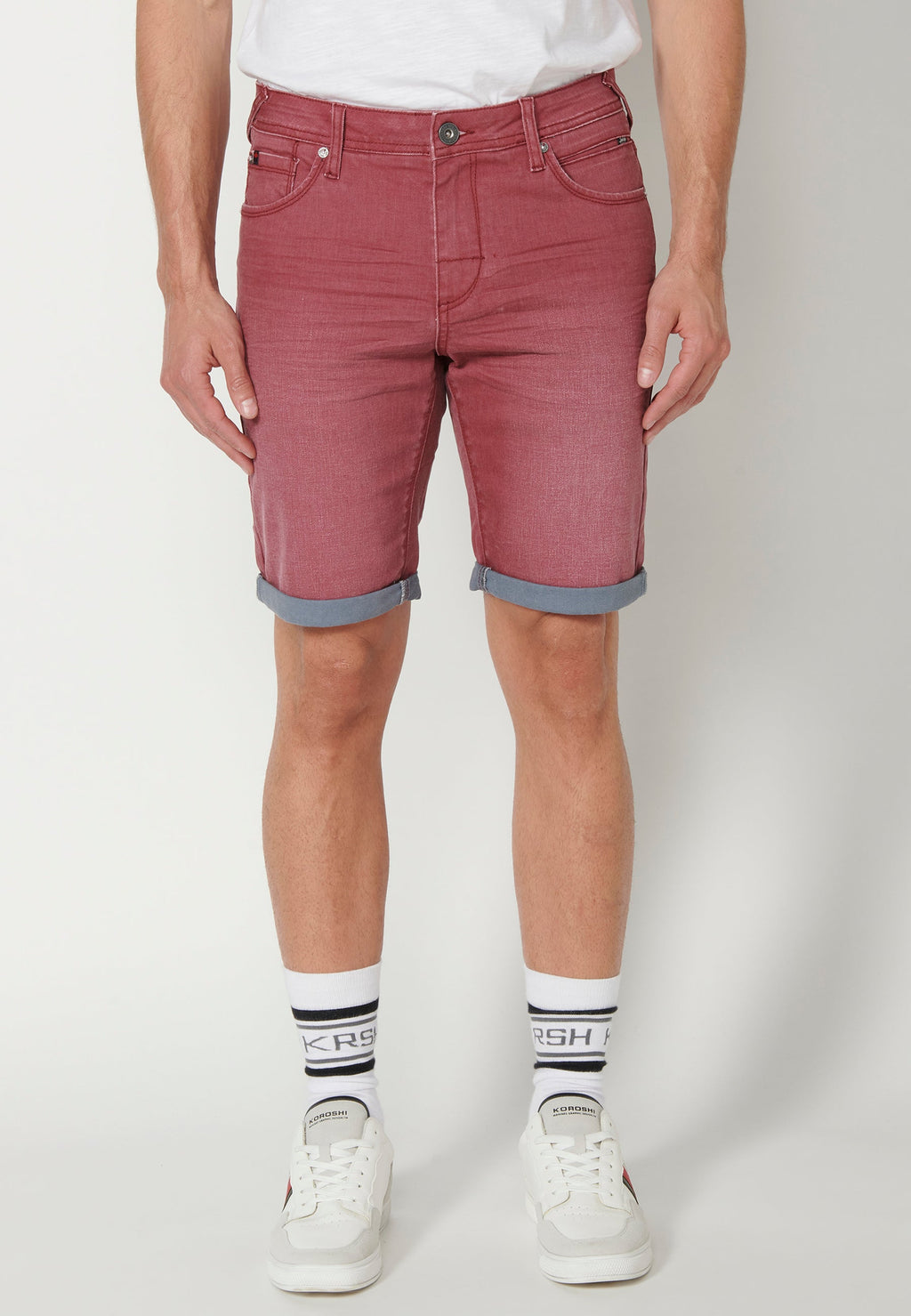 Bermuda Hombre Vaquera Regular Acabado Vuelta – Koroshi 2311PS02
