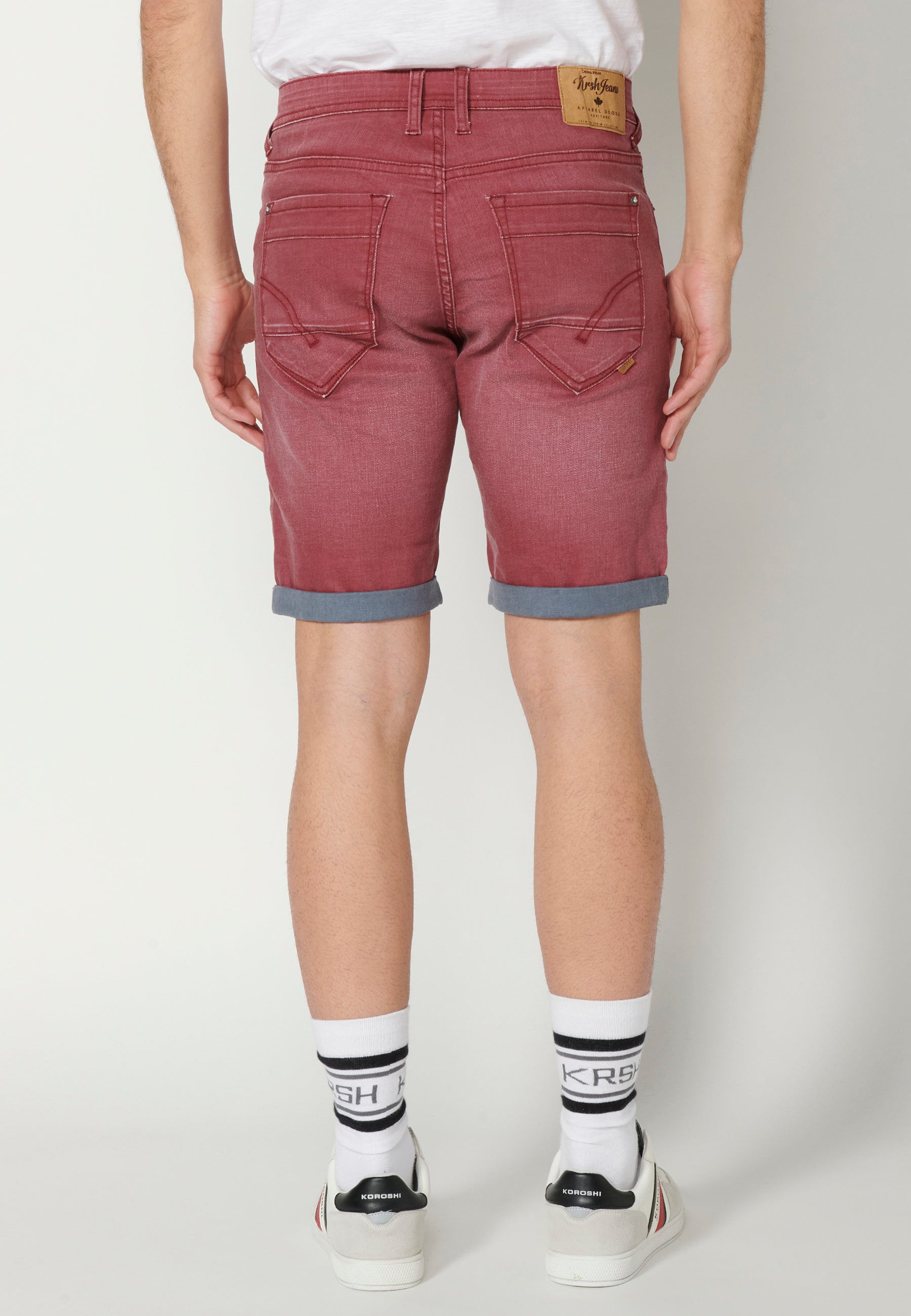 Bermuda Hombre Vaquera Regular Acabado Vuelta – Koroshi 2311PS02