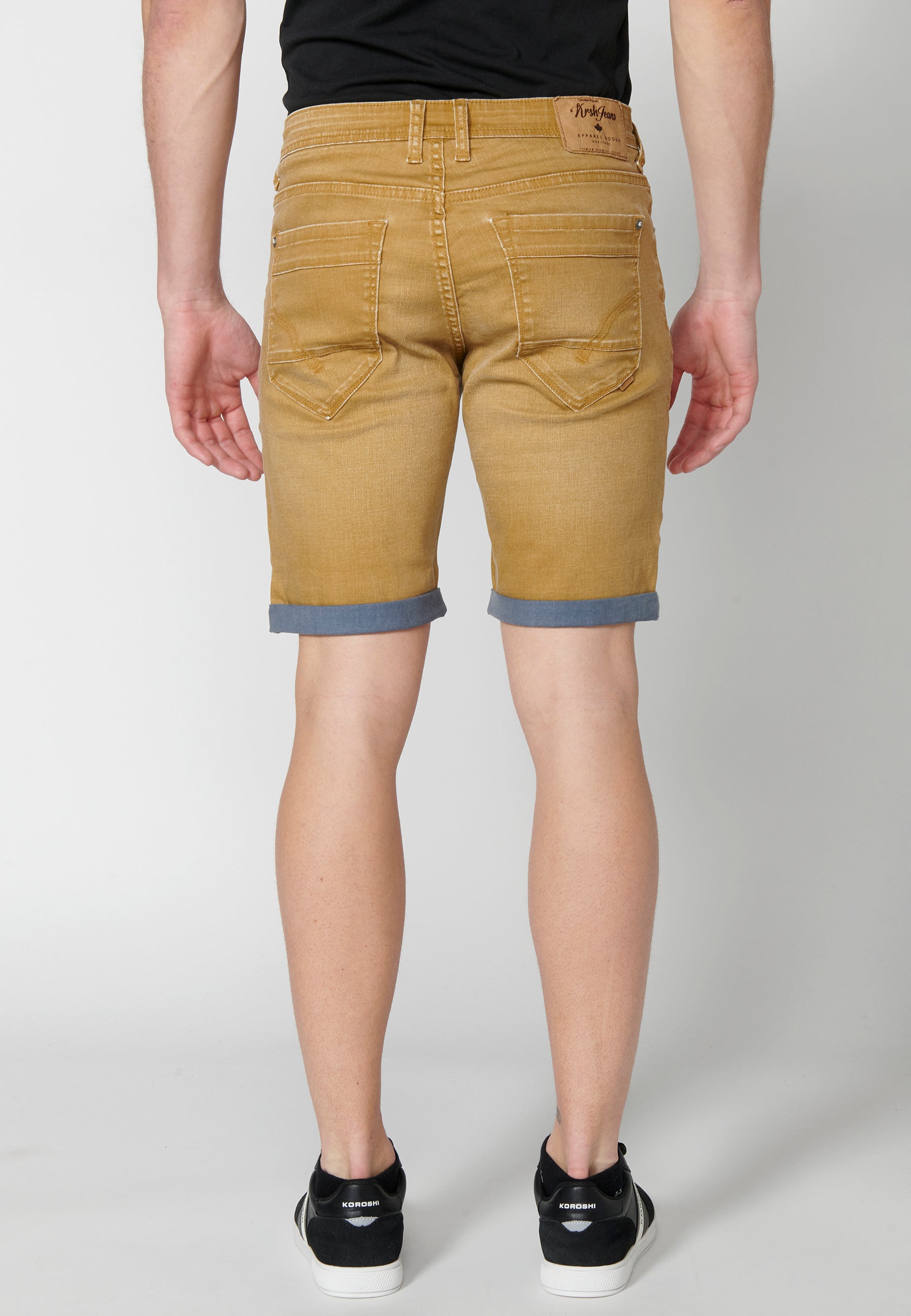 Bermuda Hombre Vaquera Regular Acabado Vuelta – Koroshi 2311PS02