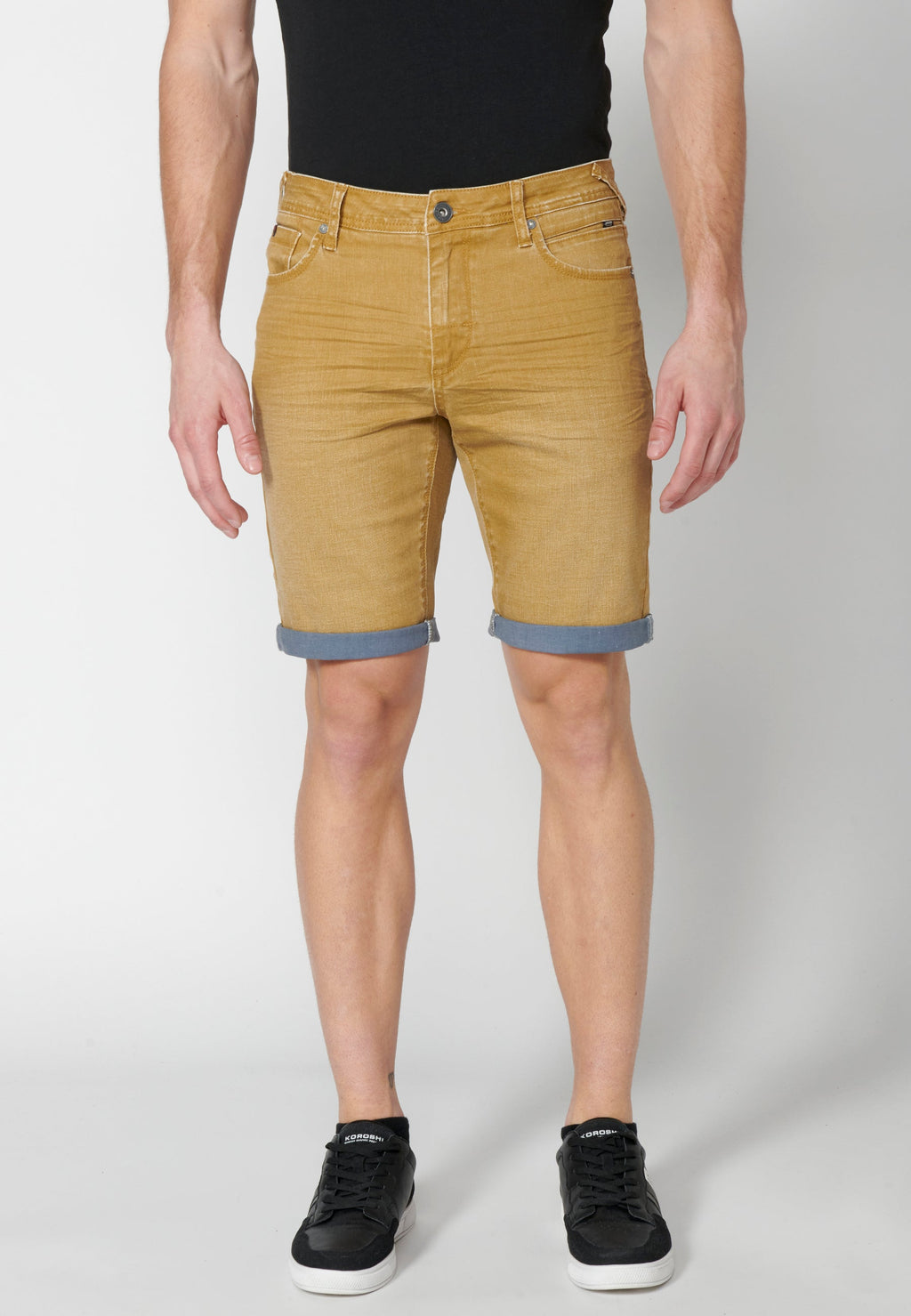 Bermuda Hombre Vaquera Regular Acabado Vuelta – Koroshi 2311PS02
