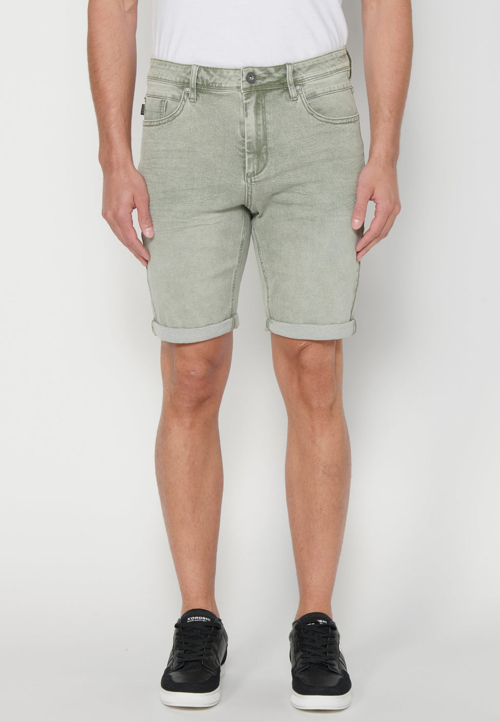 Bermuda Hombre Vaquera Stretch Acabado Vuelta – Koroshi 2311PS05