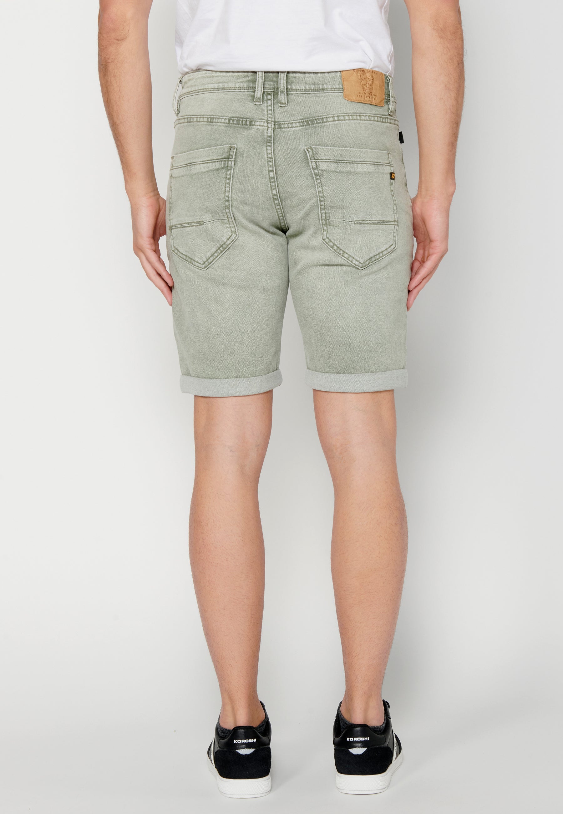 Bermuda Hombre Vaquera Stretch Acabado Vuelta – Koroshi 2311PS05