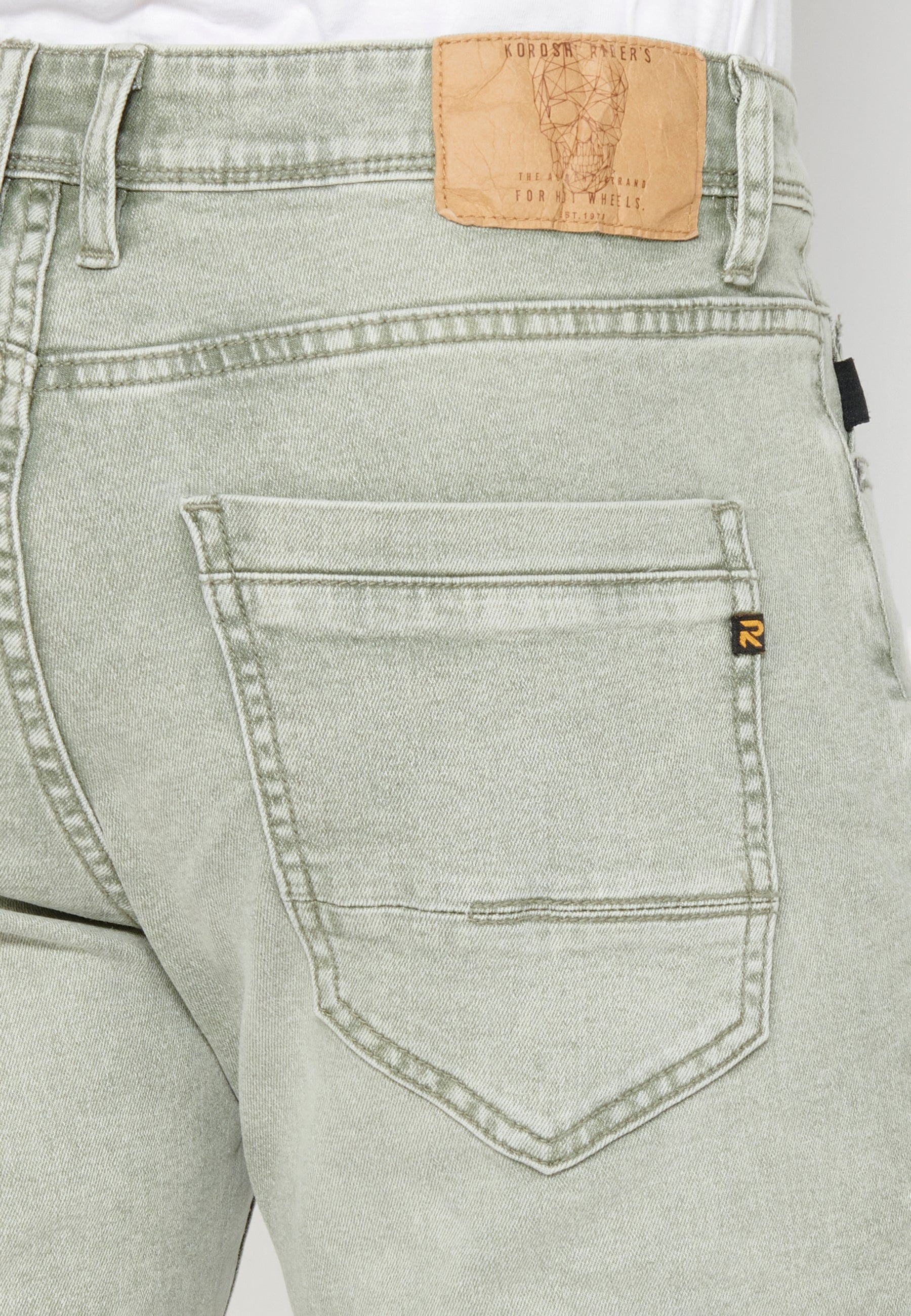 Bermuda Hombre Vaquera Stretch Acabado Vuelta – Koroshi 2311PS05