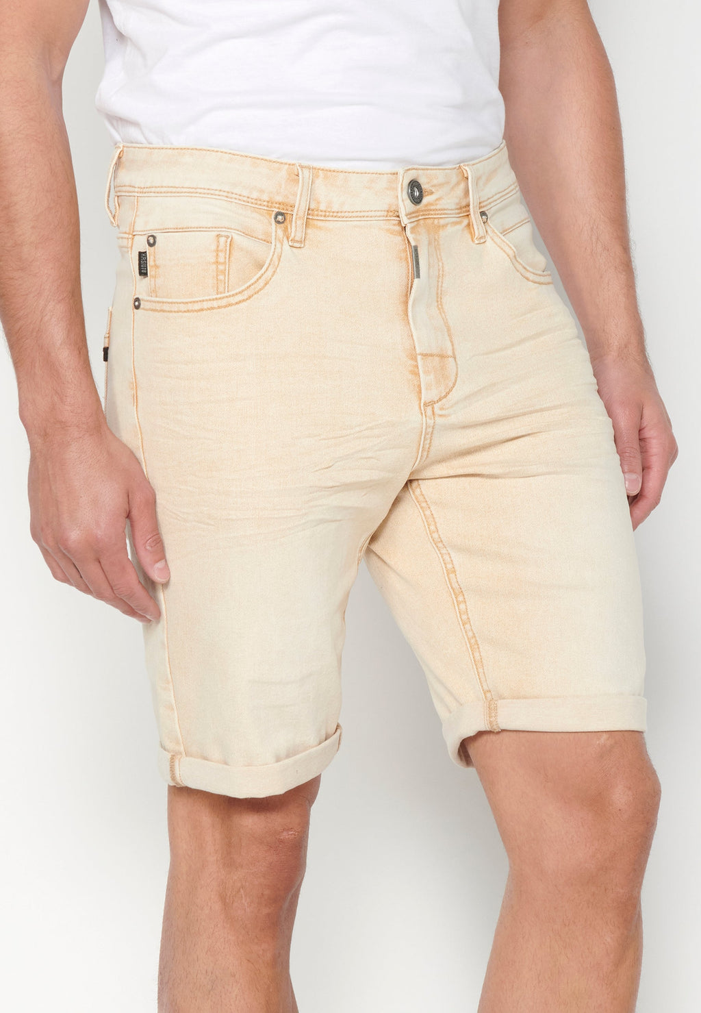 Bermuda Hombre Vaquera Stretch Acabado Vuelta – Koroshi 2311PS05