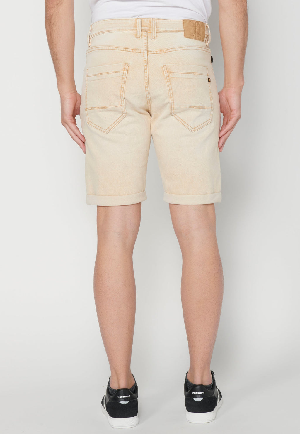 Bermuda Hombre Vaquera Stretch Acabado Vuelta – Koroshi 2311PS05