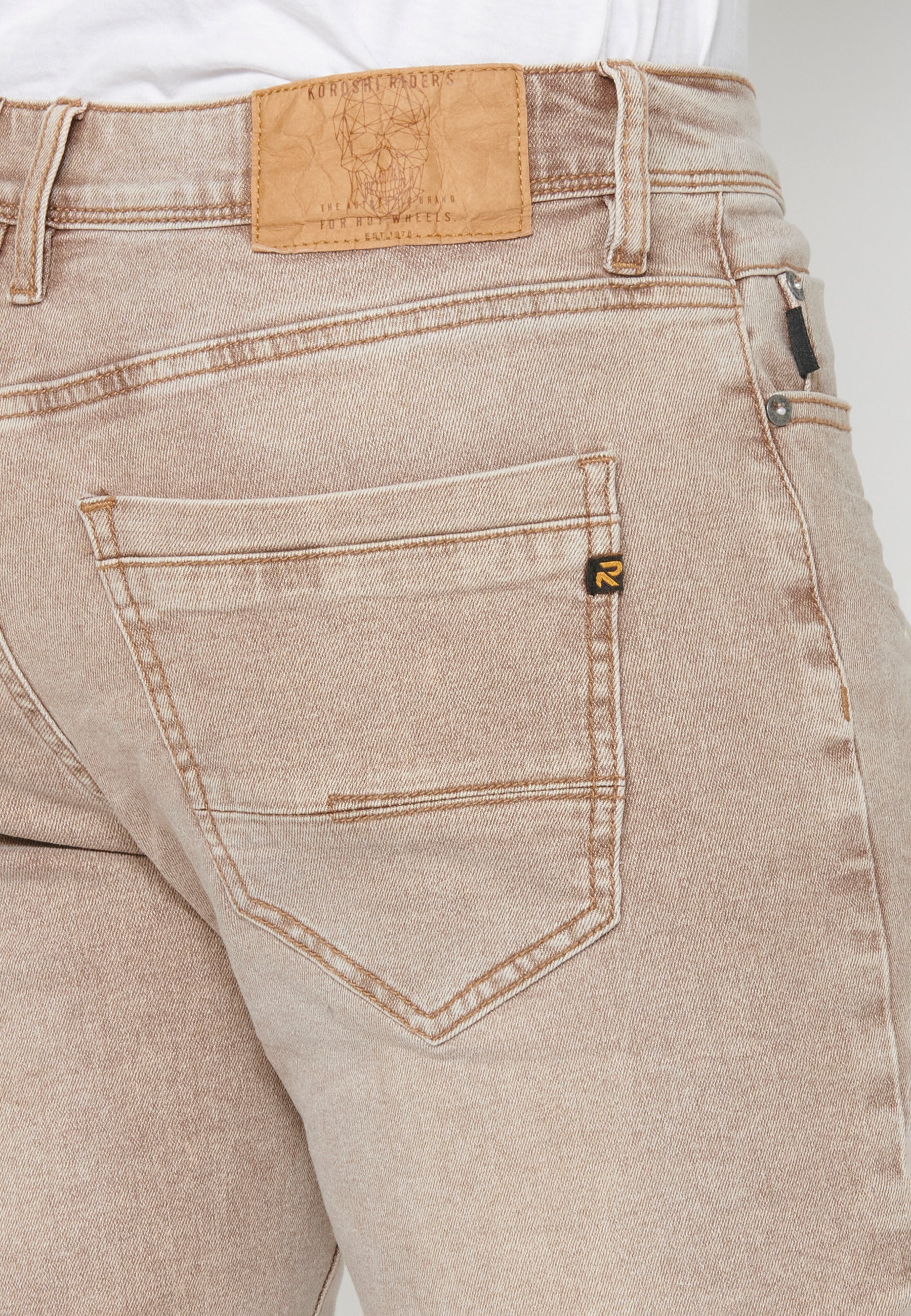 Bermuda Hombre Vaquera Stretch Acabado Vuelta – Koroshi 2311PS05