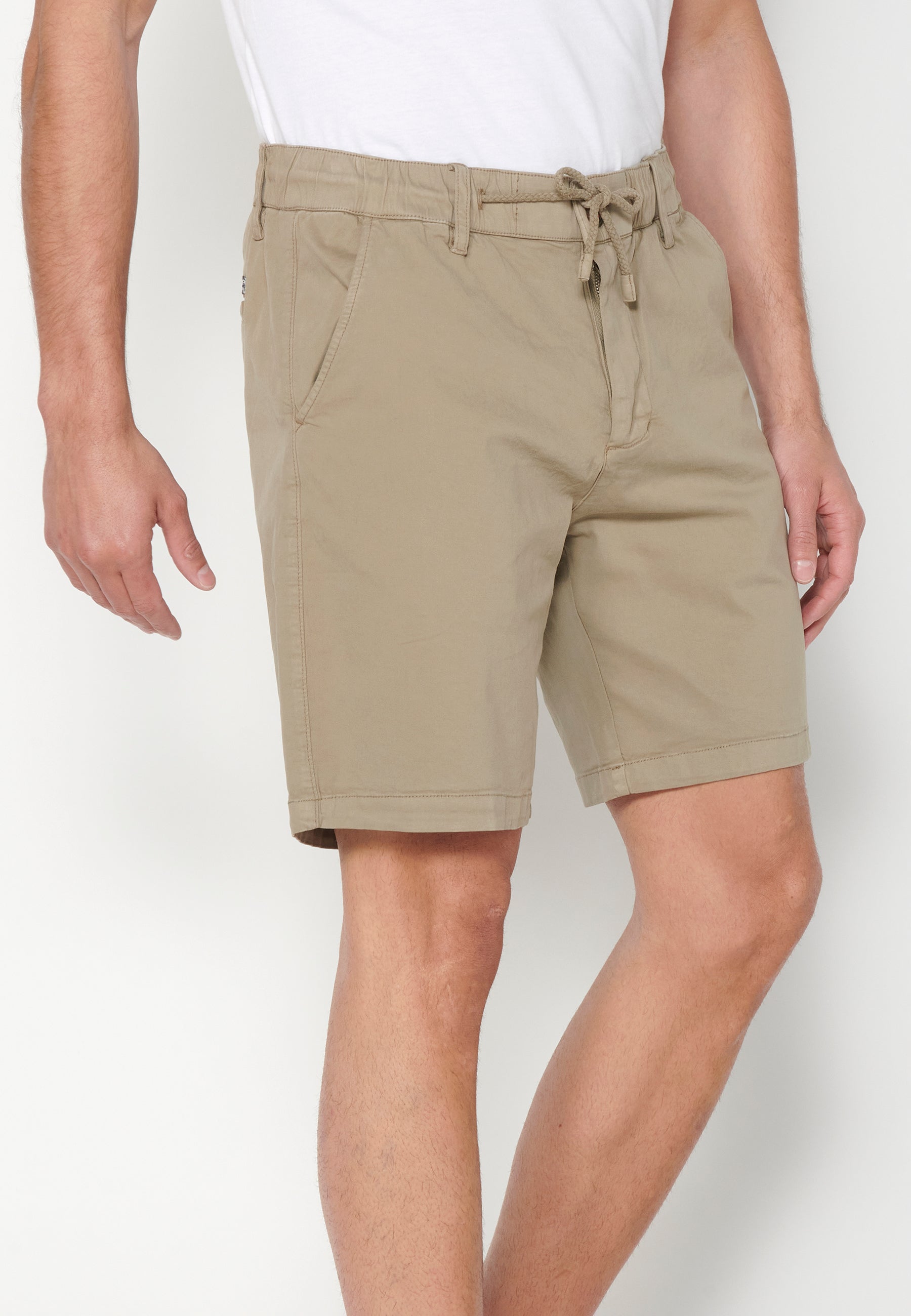 Bermuda Hombre Vaquera Stretch Cintura Elástica – Koroshi 2311PS06