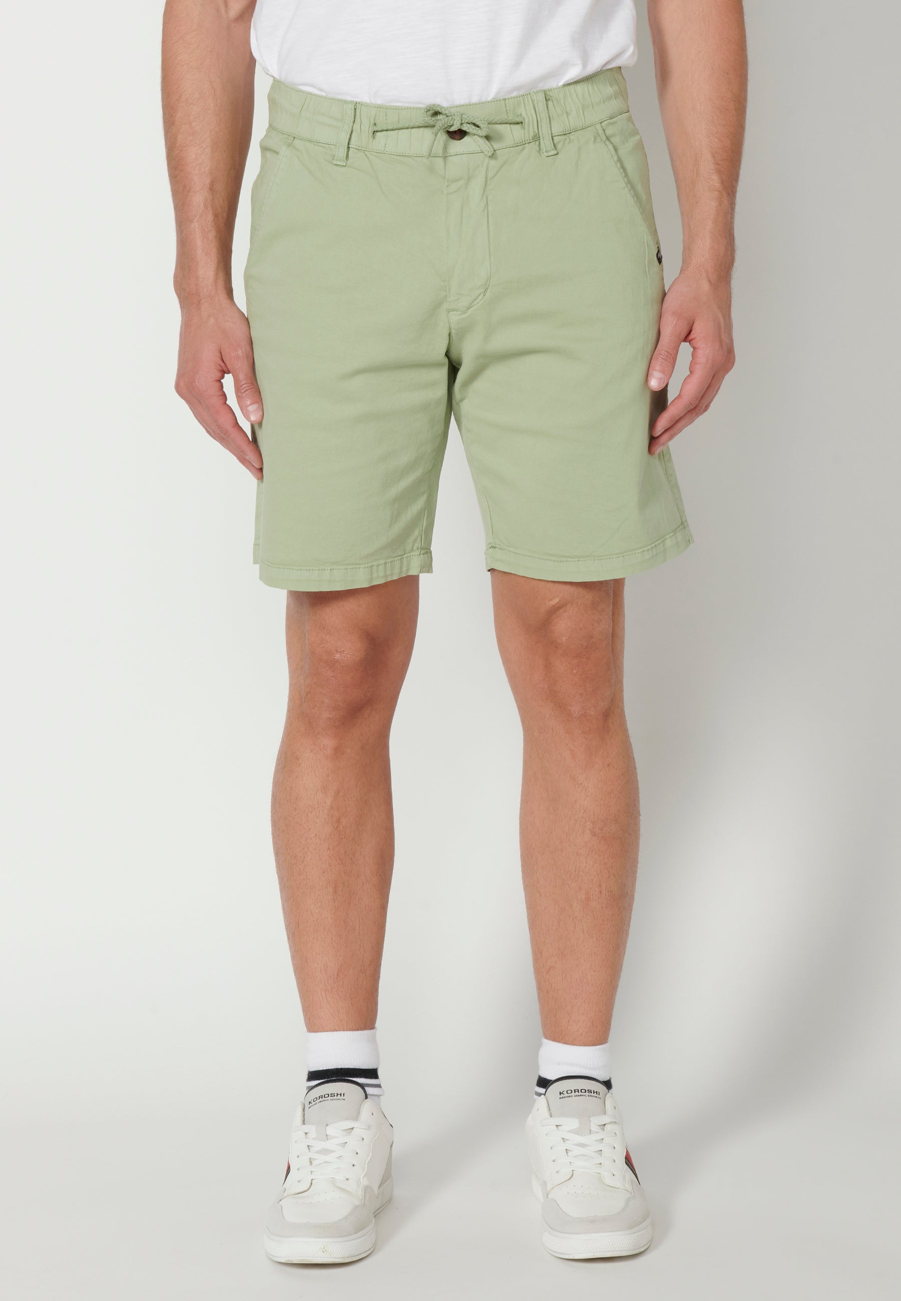 Bermuda Hombre Vaquera Stretch Cintura Elástica – Koroshi 2311PS06