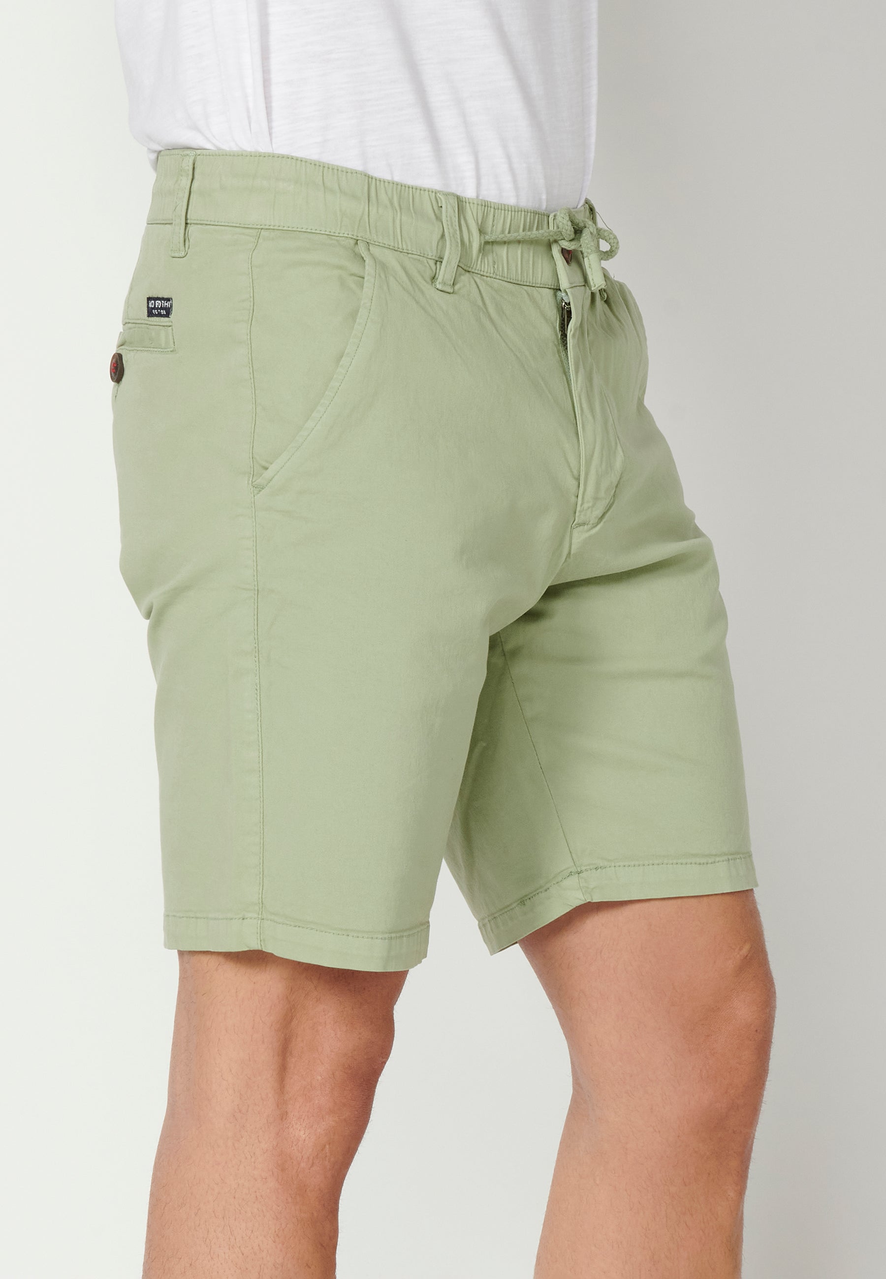 Bermuda Hombre Vaquera Stretch Cintura Elástica – Koroshi 2311PS06