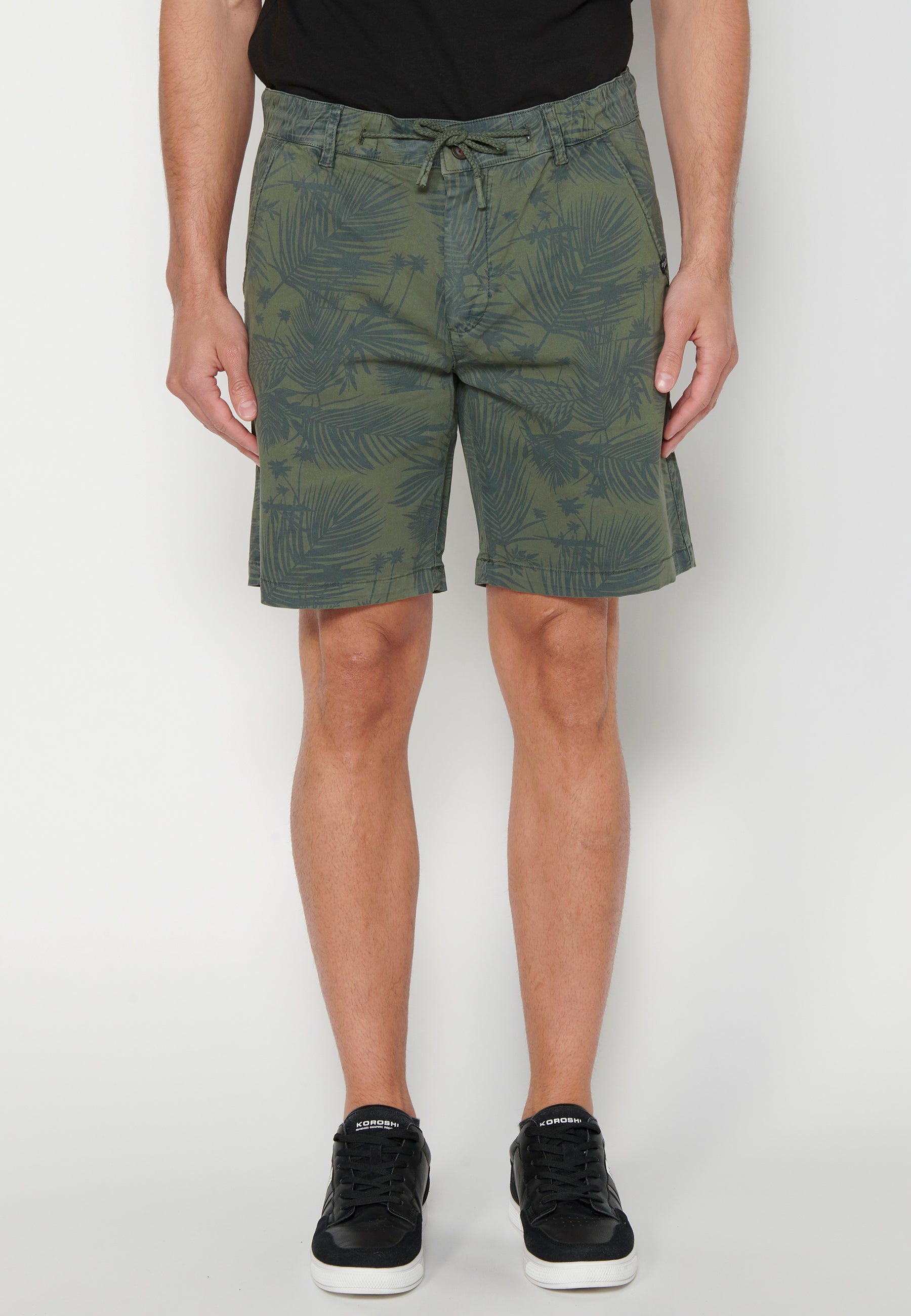 Bermuda Hombre Vaquera Stretch Cintura Elástica – Koroshi 2311PS06