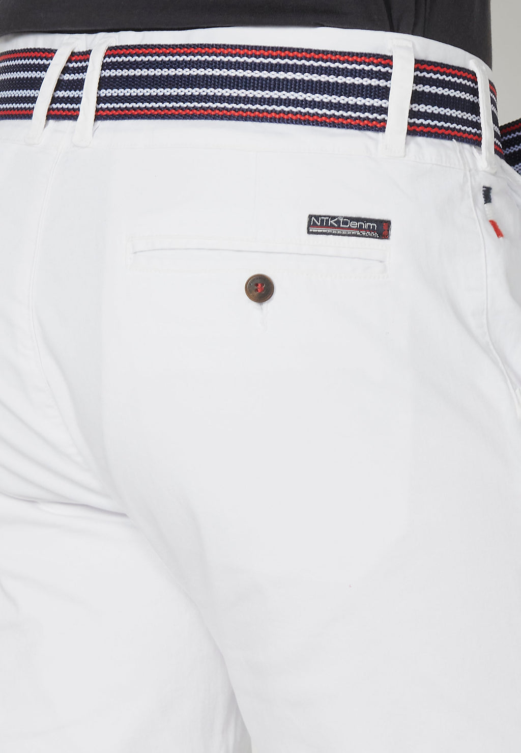 Bermuda Hombre Chino Acabado Vuelta Cinturón Marinero – Koroshi 2311PS07