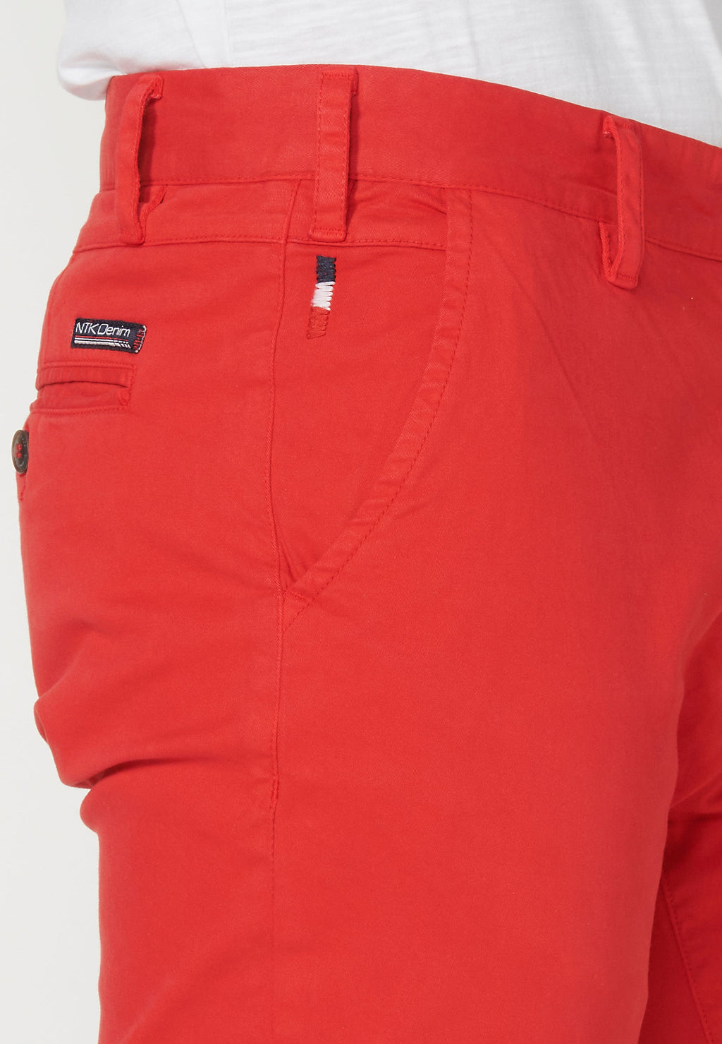 Bermuda Hombre Chino Acabado Vuelta Cinturón Marinero – Koroshi 2311PS07